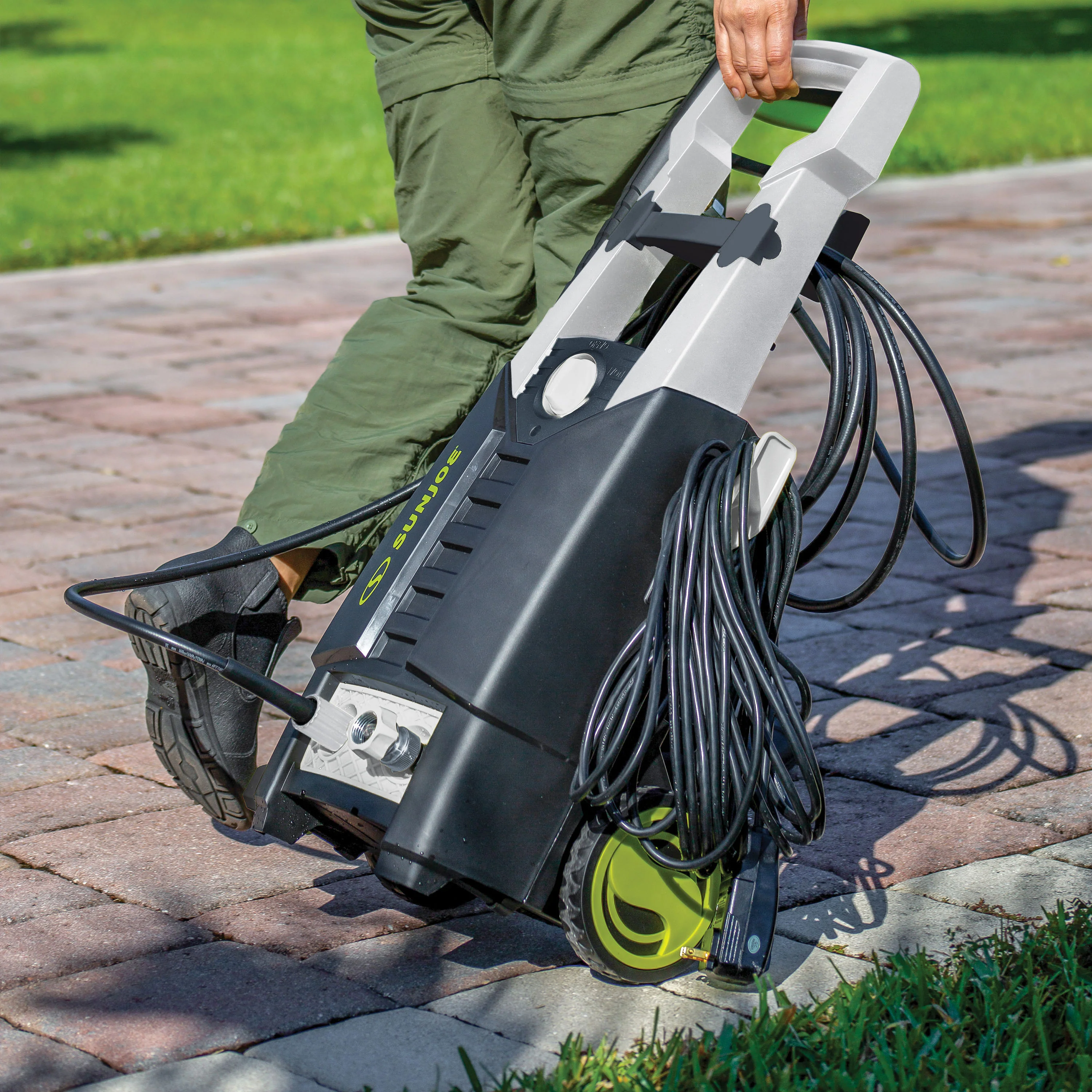 Sun Joe SPX2700-MAX Electric Pressure Washer | 13-Amp | Included Utility Bristle Brush and Rim Brush | Quick Connect + Turbo Nozzles - Image 8