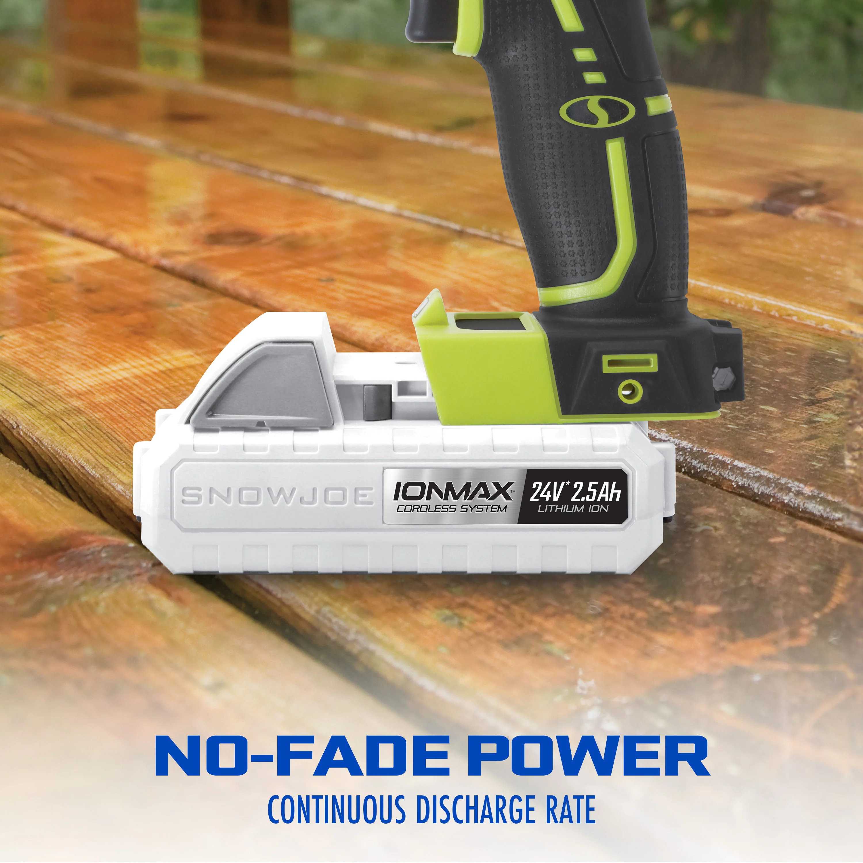 Snow Joe CERTIFIED AUTHENTIC IONMAX 24-Volt* 2.5-Ah Lithium-ION Battery | Universal JOE Brands (Sun Joe, Auto Joe, Snow Joe, Power Joe) IONMAX Devices | Battery Management System | 3-Stage LED Display - Image 5