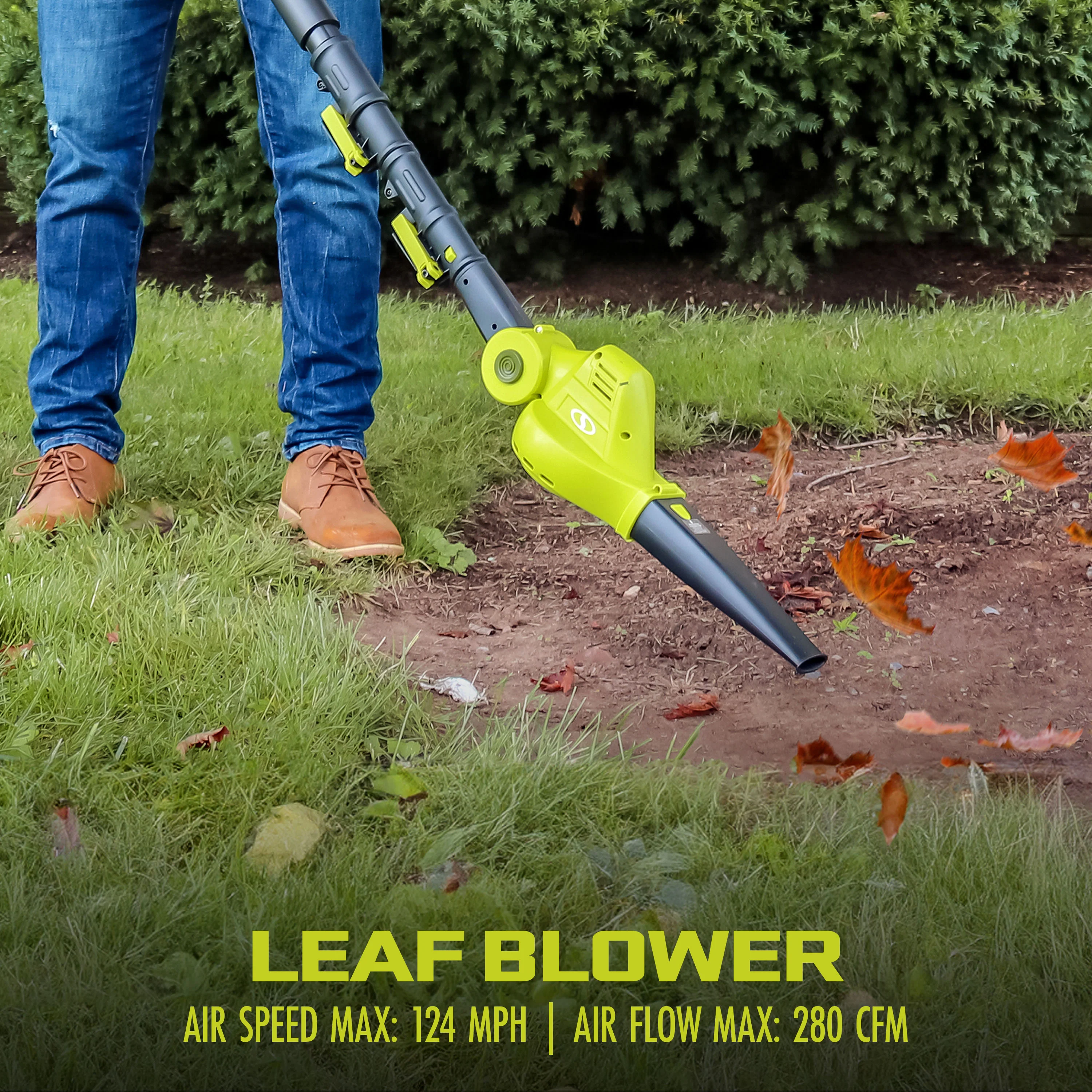 Sun Joe 24V-GTS4004-XT 24-Volt* 3-in-1 Cordless Yard Care Solution | Hedge Trimmer | Pole Saw | Leaf Blower | W/ 2 x 2.0-Ah Batteries + Dual Port Charger - Image 5
