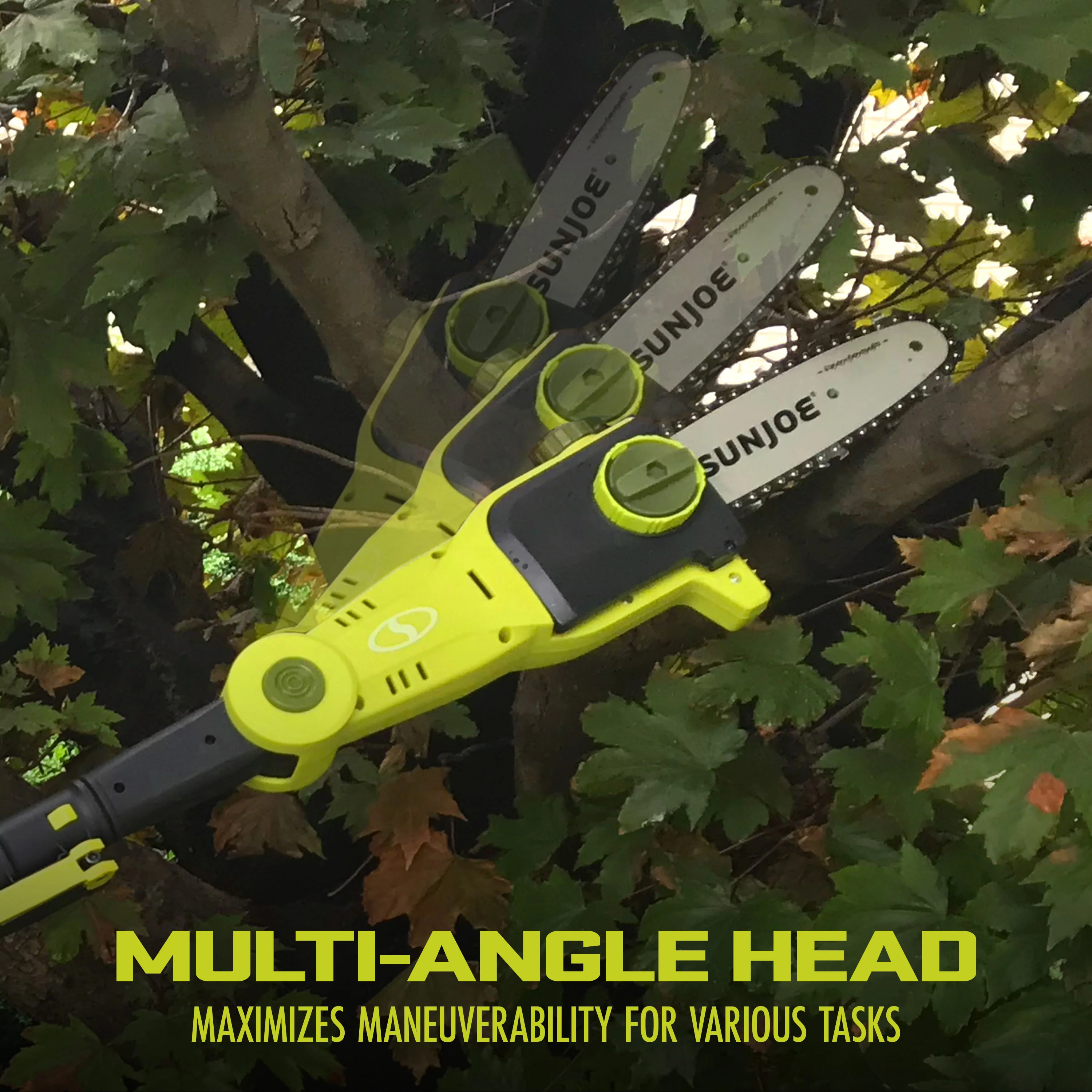 Sun Joe 24-Volt* 3-in-1 Yard Care Solution | Hedge Trimmer | Pole Saw | Leaf Blower| W/ 2.0-Ah Battery + Charger - Image 3