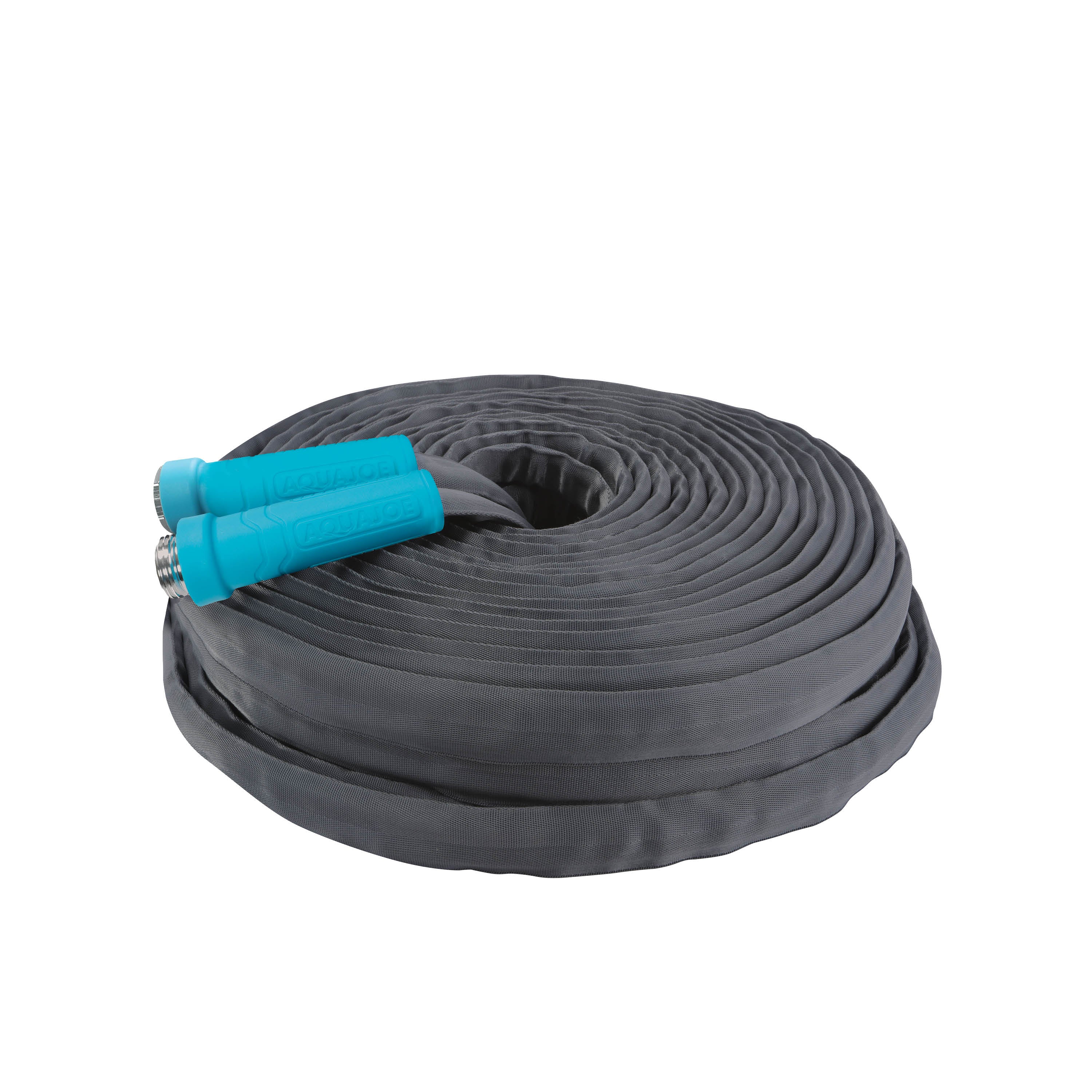 Aqua Joe Fiberjacket Brass Hose Nozzle Bundle | Includes 100-Foot Fiberjacket Hose and Brass Nozzles - Image 7