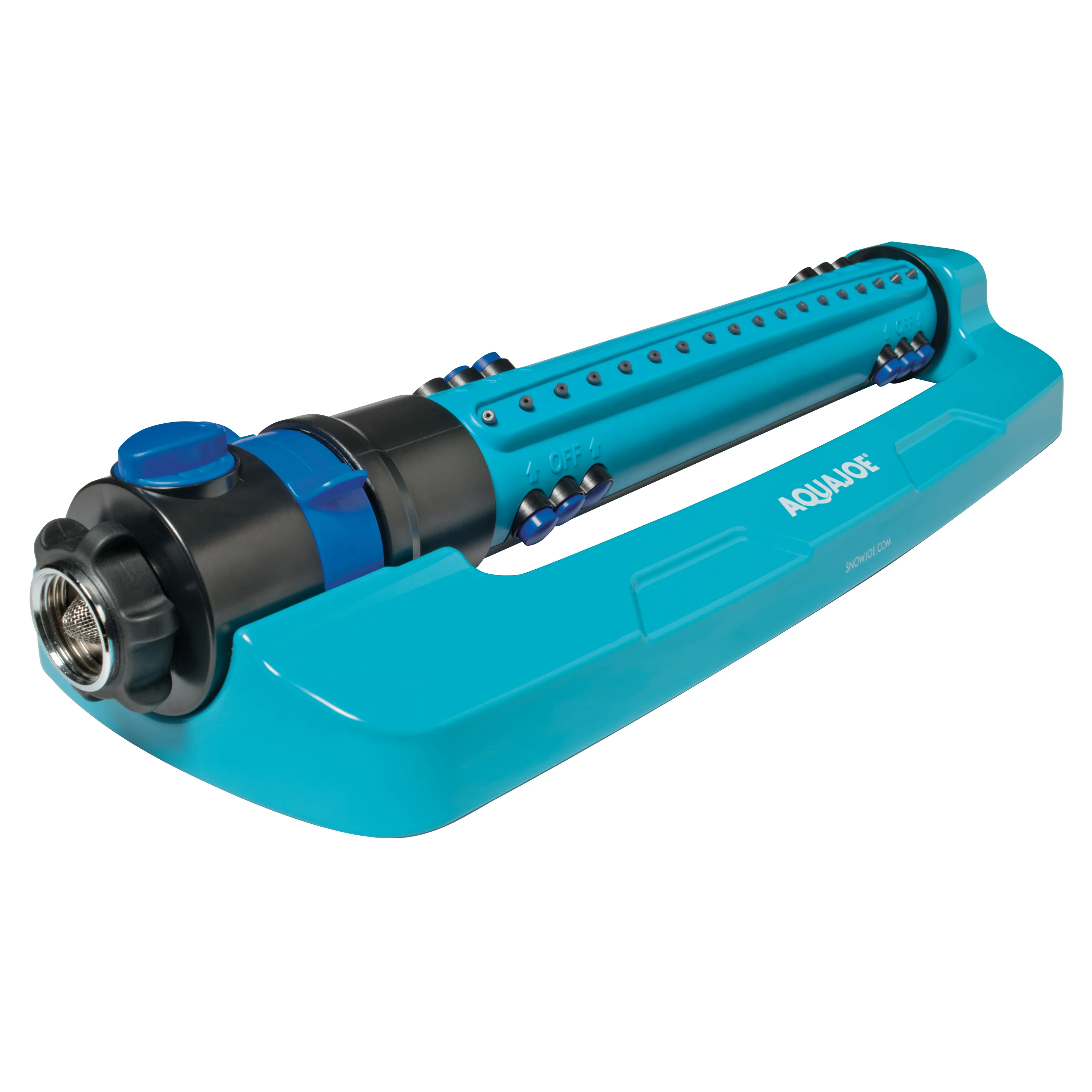 Aqua Joe Metal Garden Hose and Sprinkler Bundle |  50ft Metal Garden Hose + Oscillating Sprinkler - Image 8
