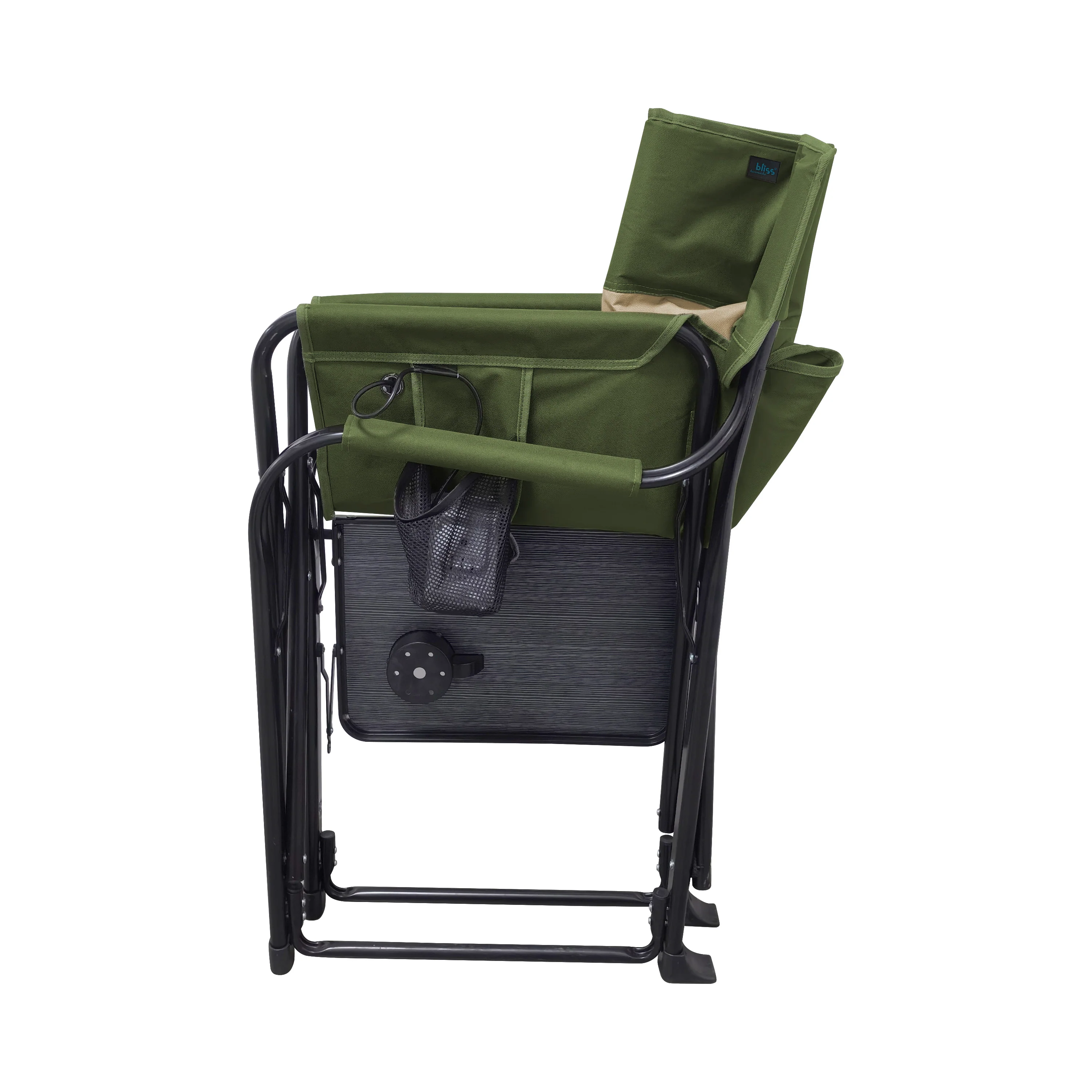 Bliss Hammocks 24-Volt Heated Directors Seat | 21-in Wide | 3 Temp Settings | 2.0-Ah Battery + Charger (Green) - Image 10