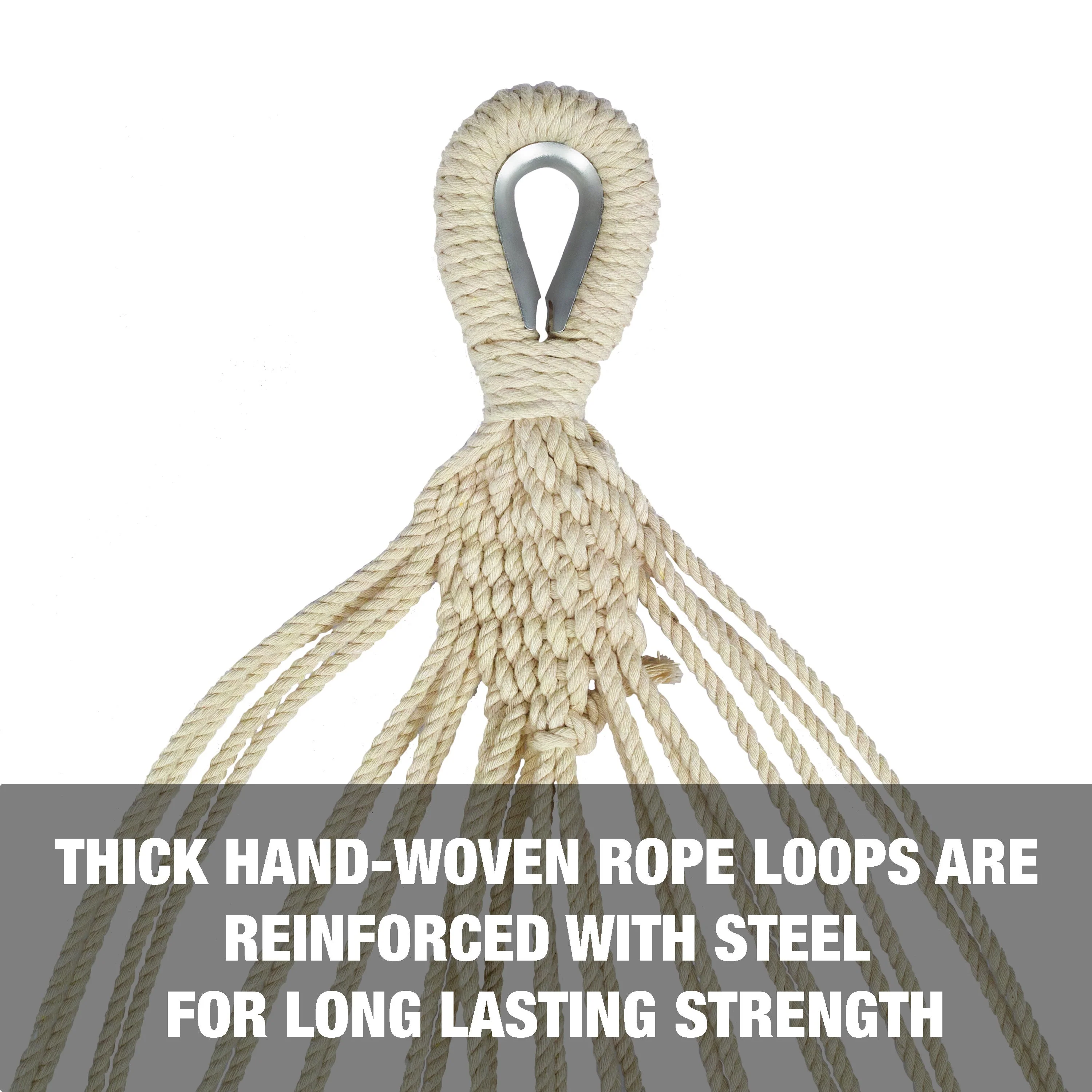 Bliss Hammocks BH-400-MG Hammock in a Bag W/ Rope loops & Hanging Hardware | 40-in. Wide | 220 Lb. Capacity (Mardi Gras) - Image 5