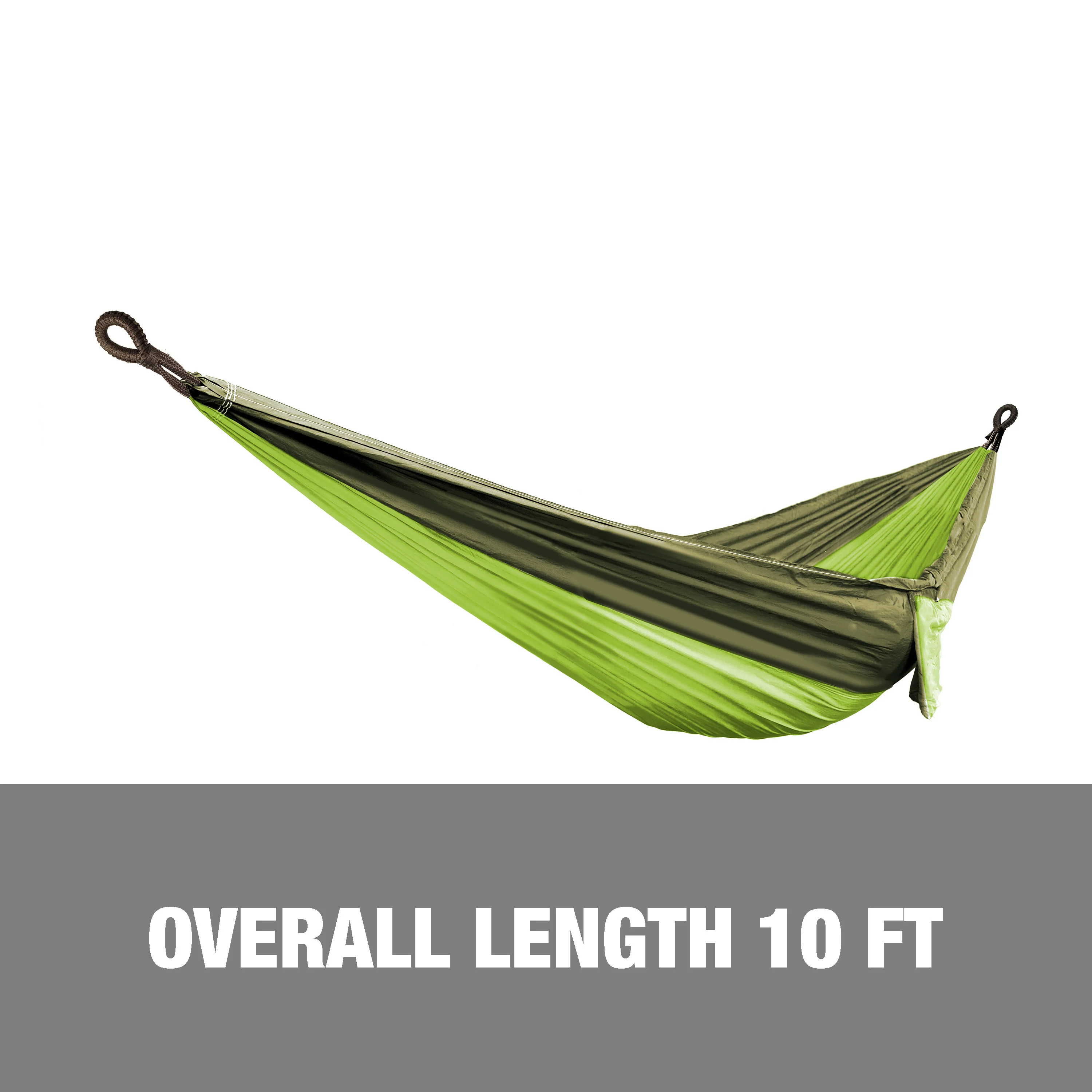 Bliss Hammocks BH-406XLS-FG Hammock in a Bag w/ Adjustable Tree Straps | 54-in. Wide | Weather & UV Resistant | 350 Lb. Capacity (Forest Green) - Image 3