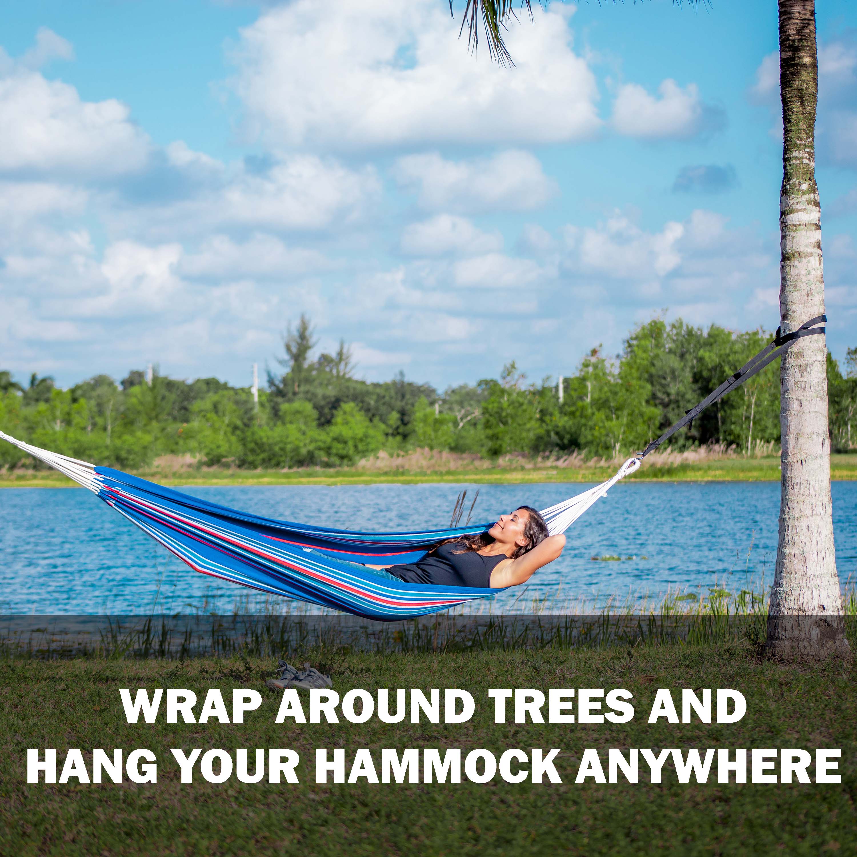 Bliss Hammocks HA-505 Universal Multi-Loop Suspension System w/ "S" Hooks | For Hammocks & Hammock Chairs | Adjustable Tree Straps | 300 Lb. Capacity - Image 5