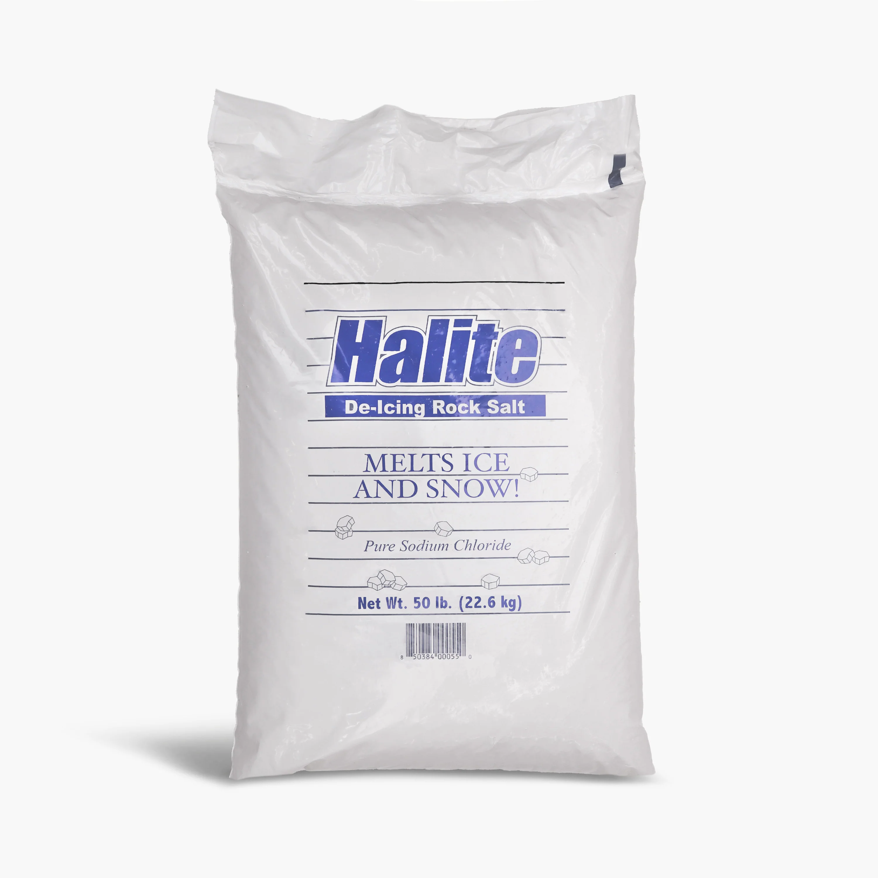 Halite Rock Salt Ice and Snow Melt and Deicer | 50 Lb. Bag - Image 2