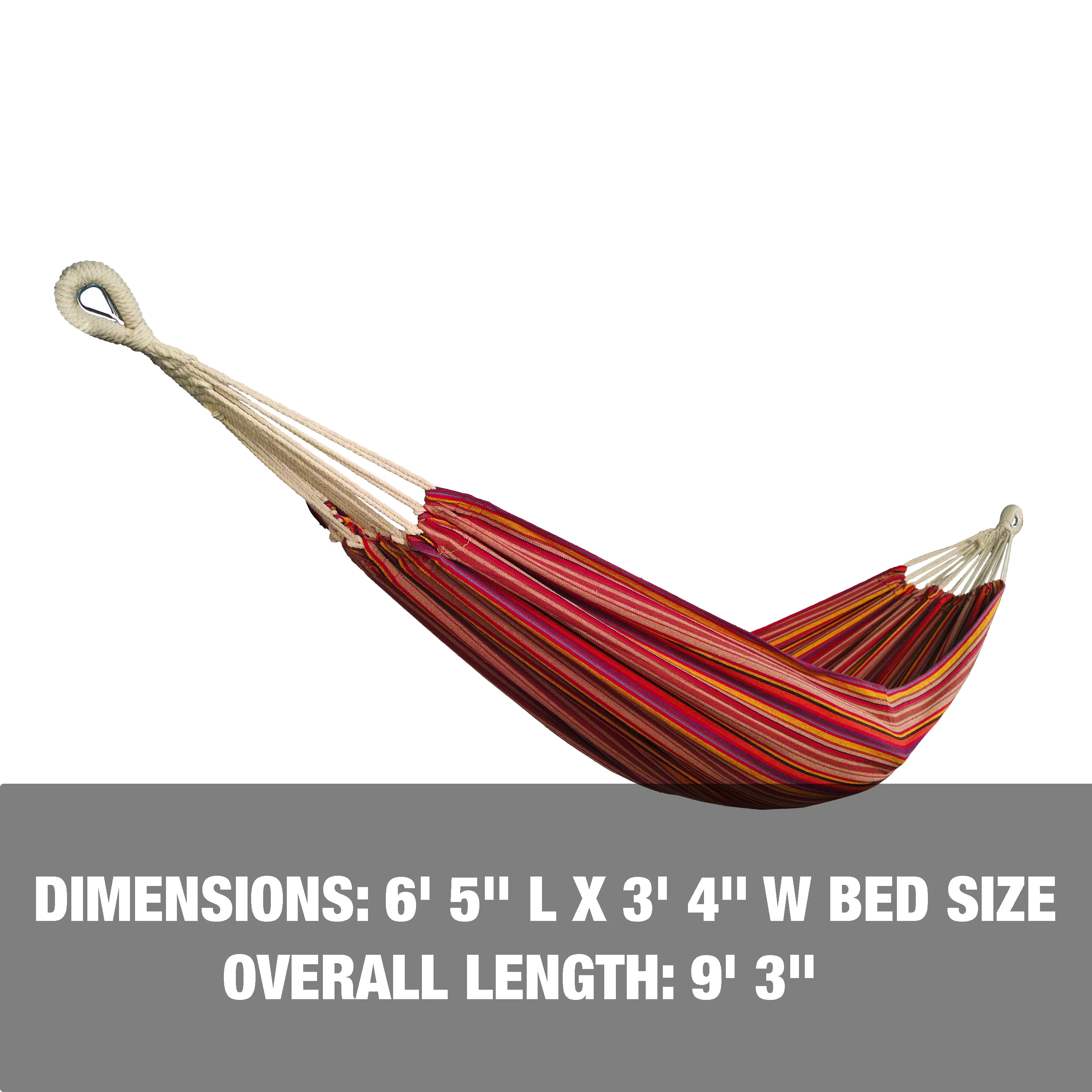 Bliss Hammocks BH-400-TA Hammock in a Bag w/ Rope loops & Hanging Hardware | 40-in. Wide | 220 Lb. Capacity (Toasted Almond) - Image 6