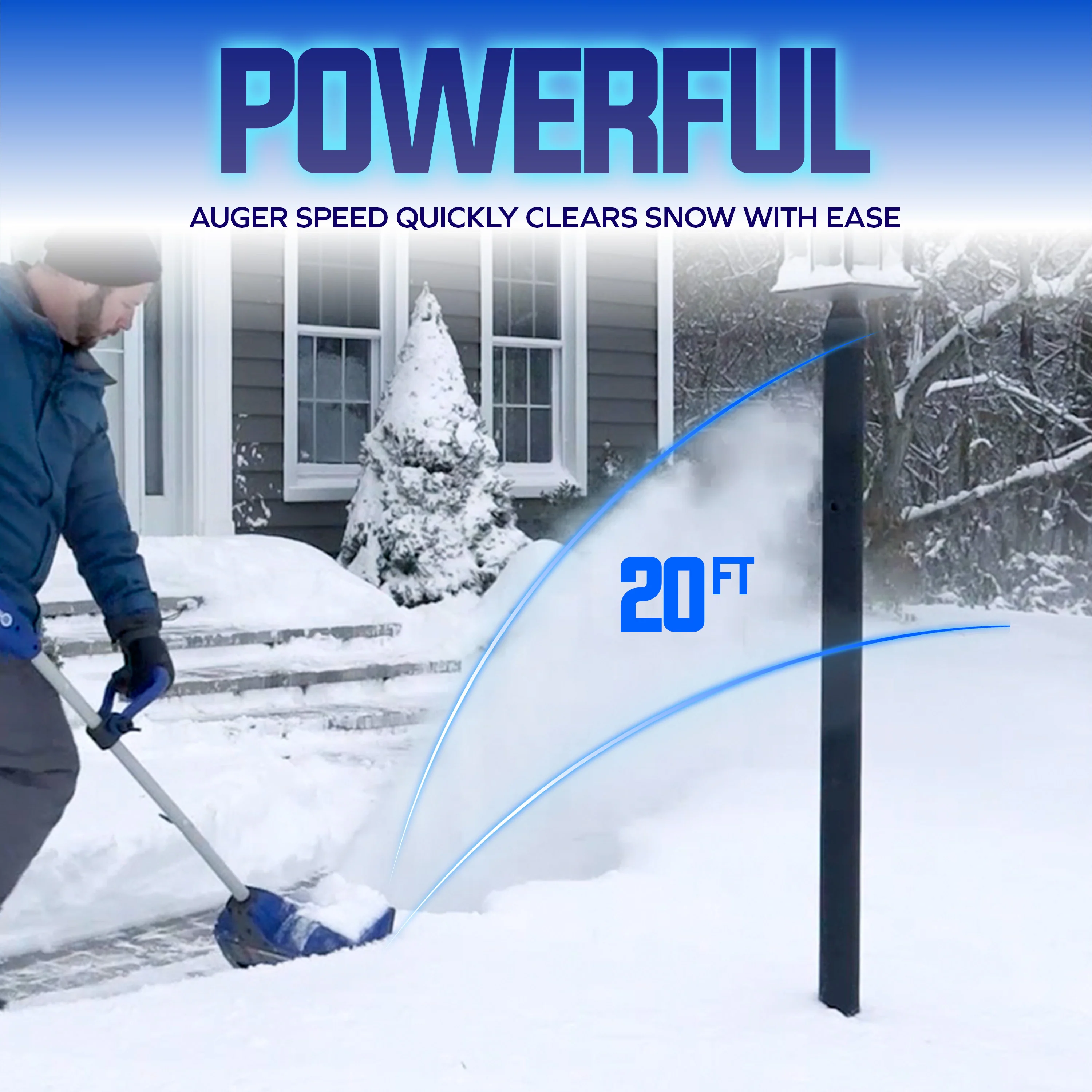 Snow Joe 24-Volt* IONMAX Cordless Snow Shovel Kit | 11-Inch | W/ 4.0-Ah Battery + Charger - Image 4