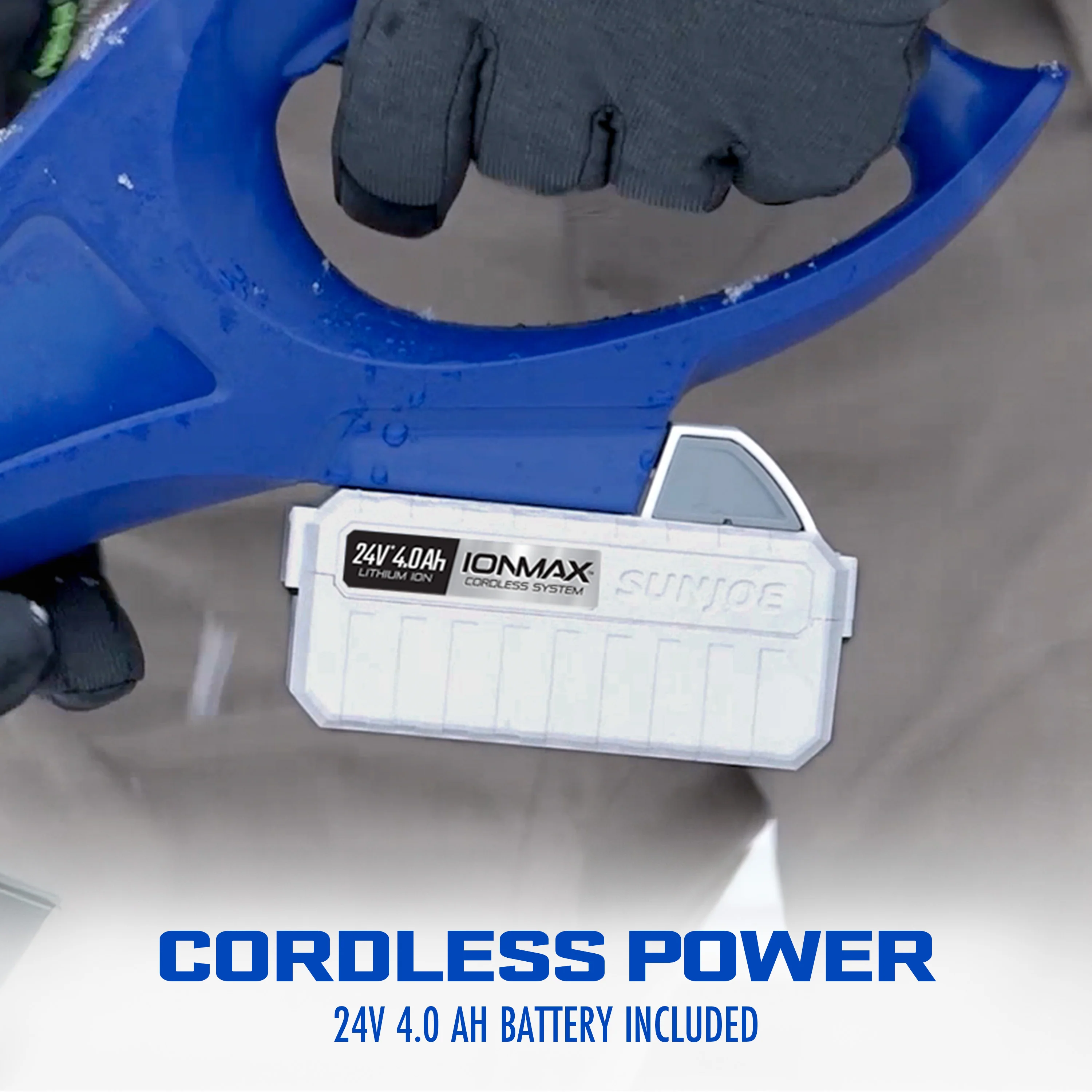 Snow Joe 24-Volt* IONMAX Cordless Snow Shovel Kit | 11-Inch | W/ Bonus Cover, 4.0-Ah Battery + Charger - Image 7