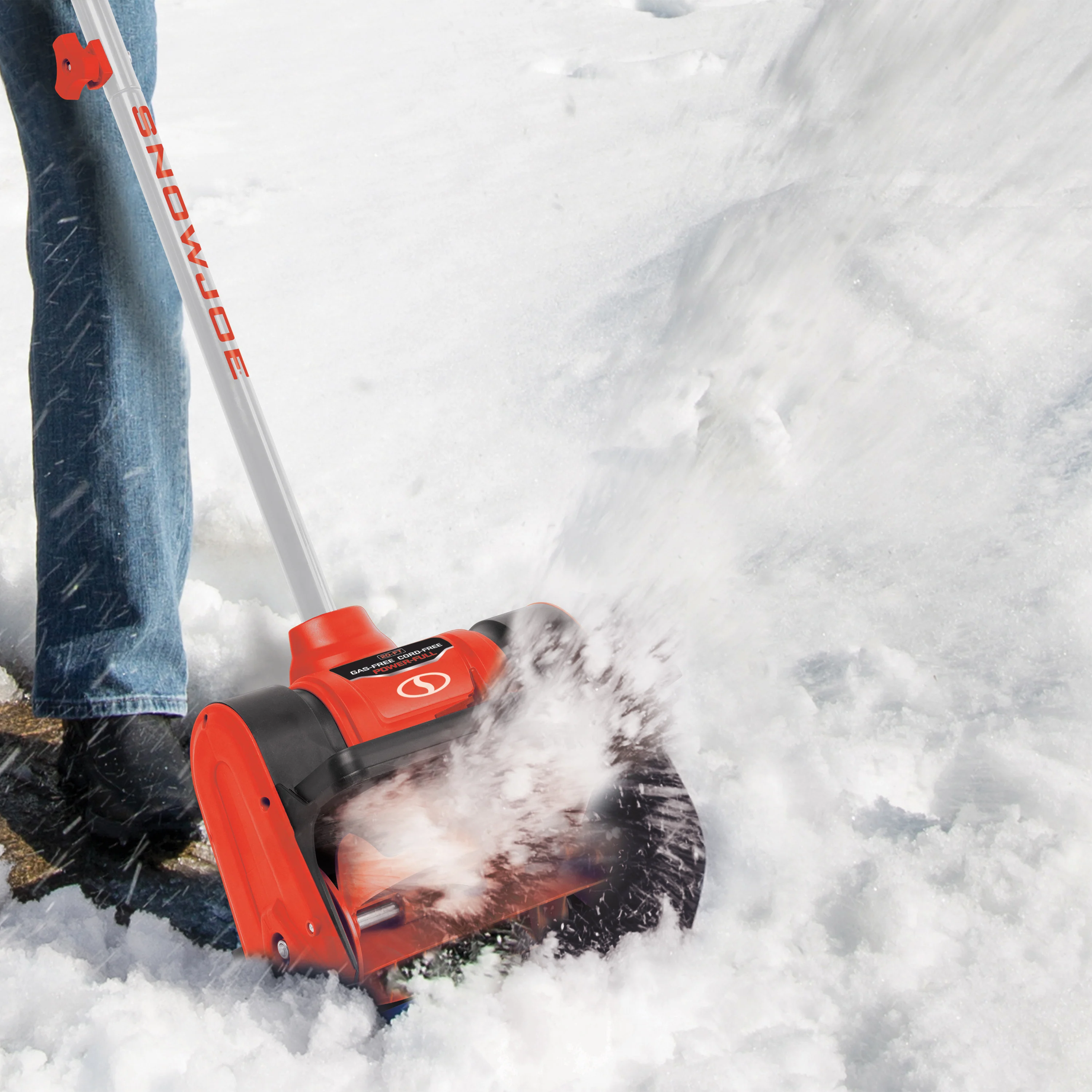 Snow Joe 24V-SS12-XR-RED 24-Volt* IONMAX Cordless Snow Shovel Kit | 12-inch | W/ 5.0-Ah Battery + Charger (Red) - Image 8