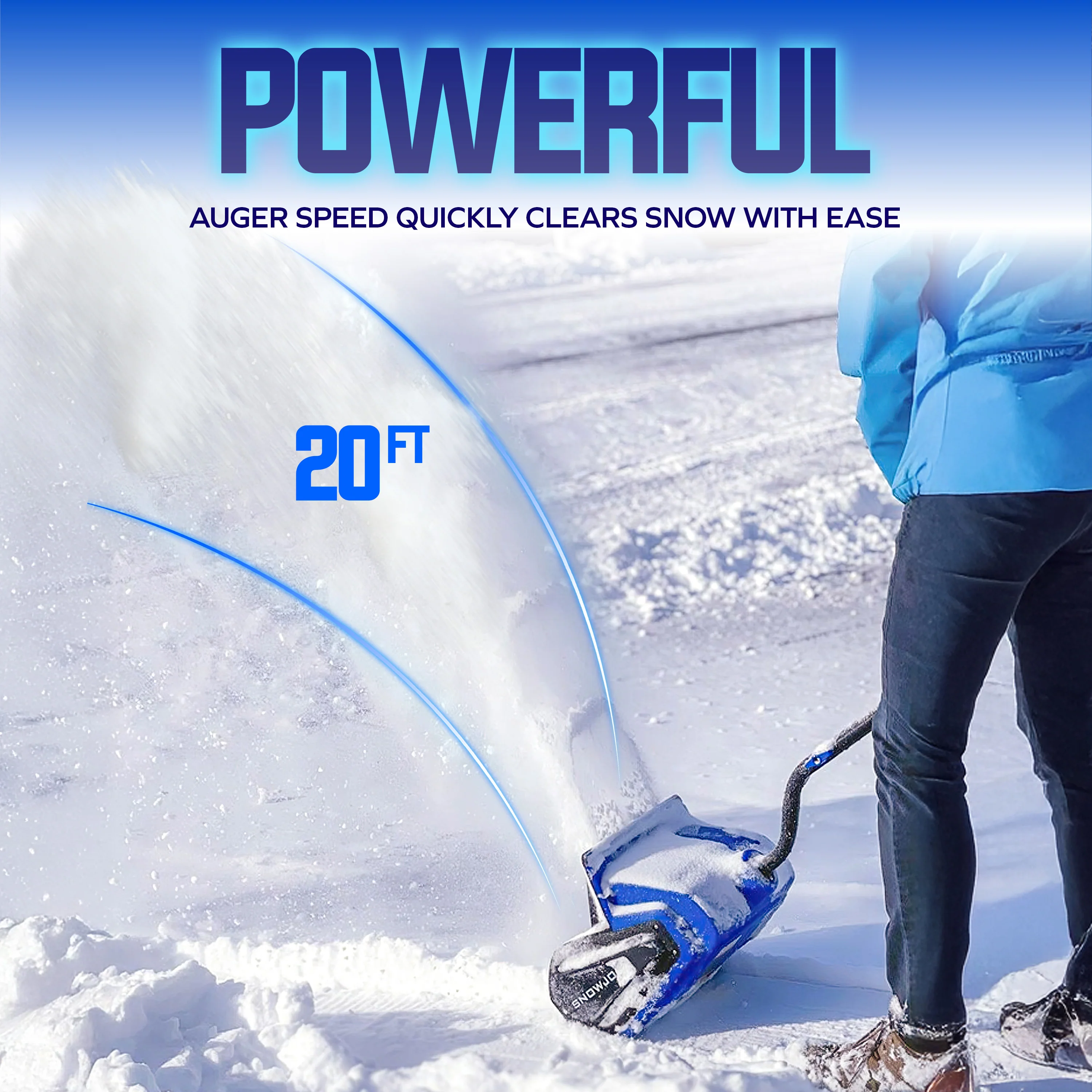 Snow Joe 24-Volt* IONMAX Cordless Snow Shovel Kit | 13-Inch | W/ 5.0-Ah Battery and Charger - Image 3