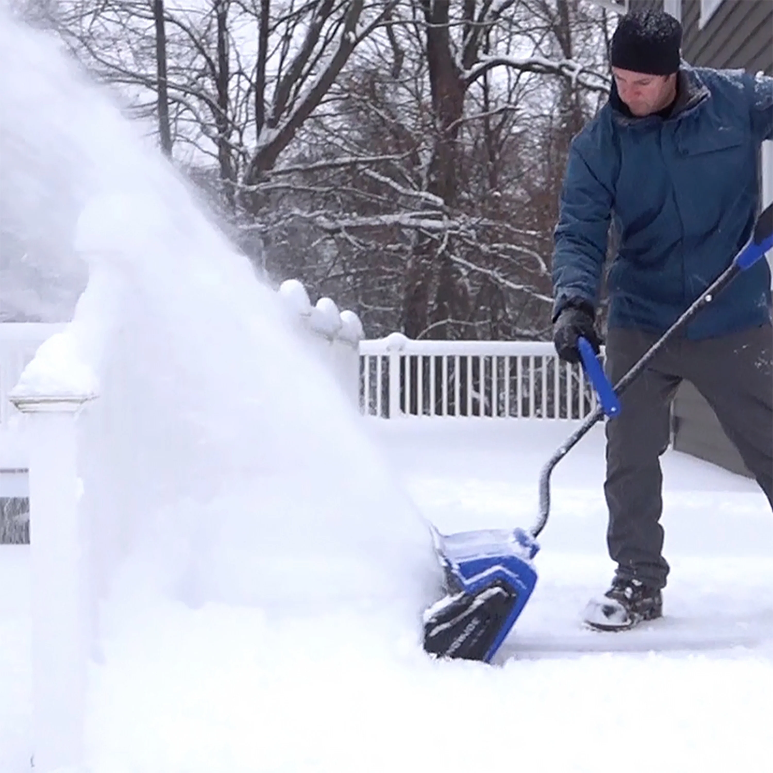 Snow Joe 24-Volt* IONMAX Cordless Snow Shovel Bundle | 13-Inch | W/ 5.0-Ah Battery, Charger, 2 x Battery Holders, and Cover - Image 11