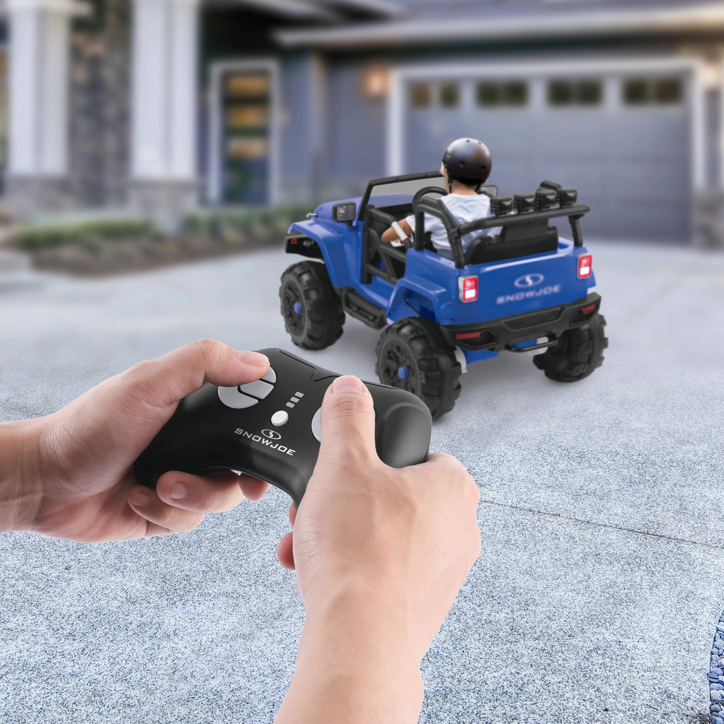 Snow Joe 24V-SUV1 24-Volt* Ride-On Kids Truck W/ Parental Remote and Snow Plow | For Ages 3-7 | W/ 4.0-Ah Battery + Charger - Image 9