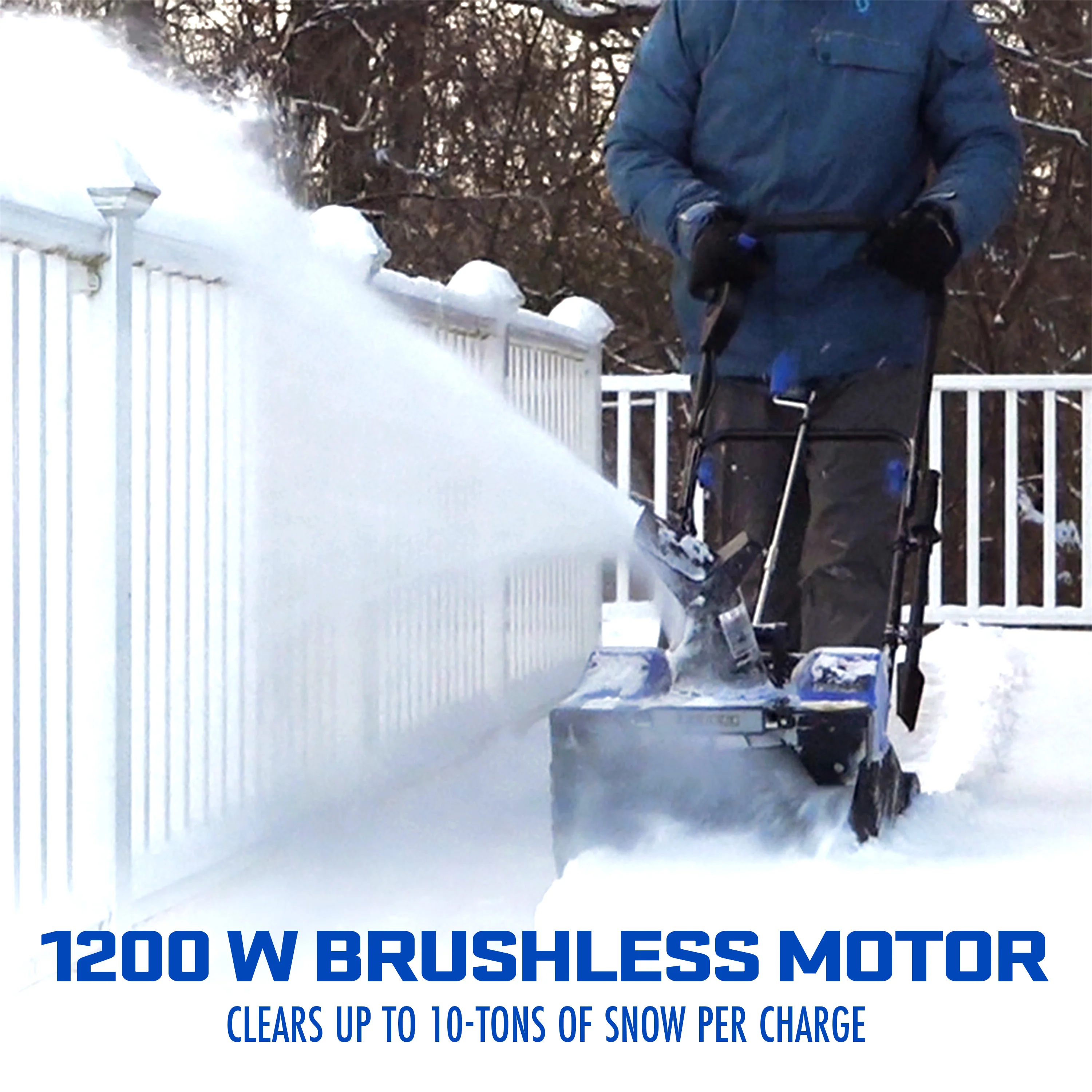 Snow Joe 48-Volt* IONMAX Cordless Snow Blower Kit | 18-Inch | W/ 2 x 4.0-Ah Batteries + Charger - Image 6