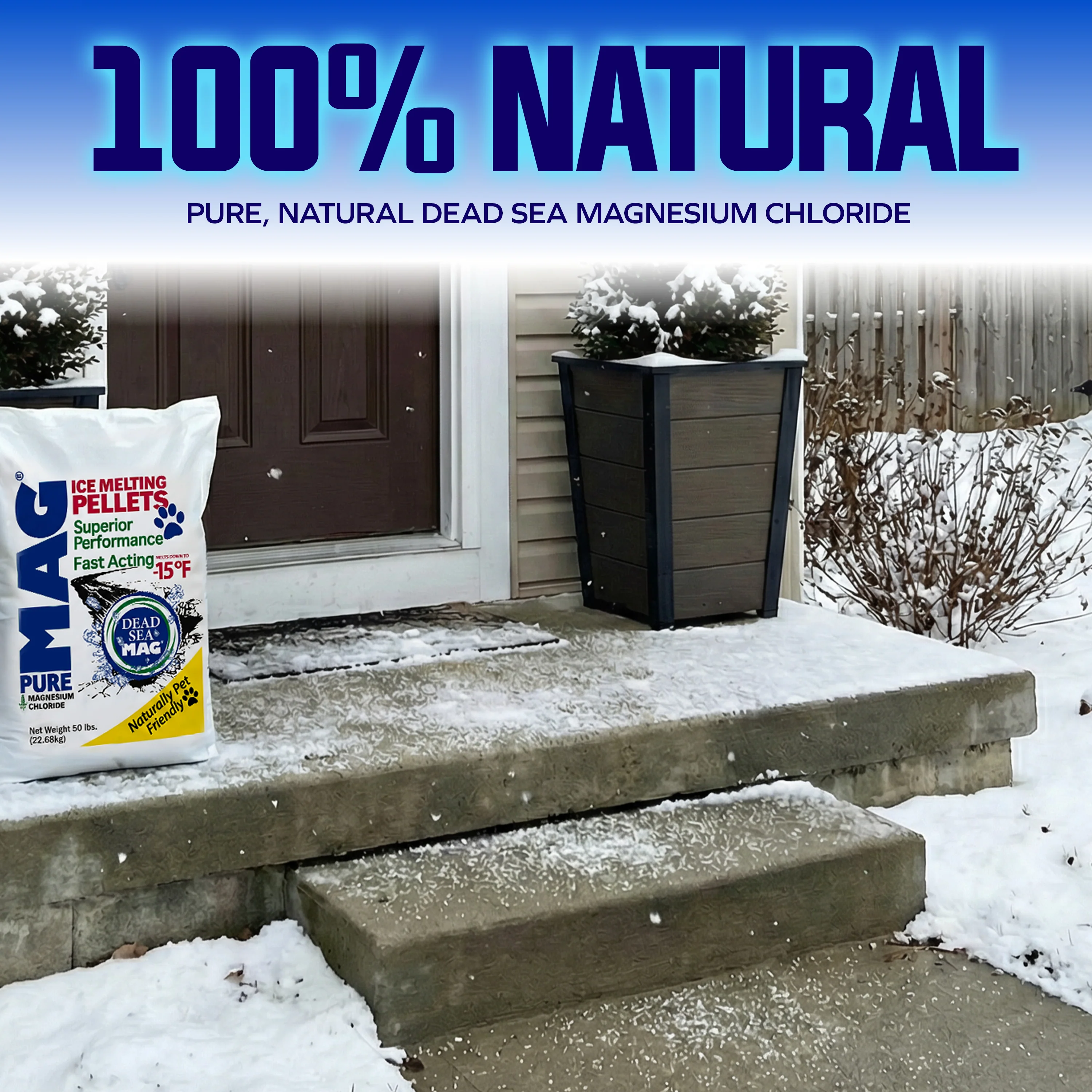Snow Joe Dead Sea Magnesium Chloride Flakes | Pet-and-Paw Friendly | 100% Pure & Natural | 50-Lbs. - Image 6