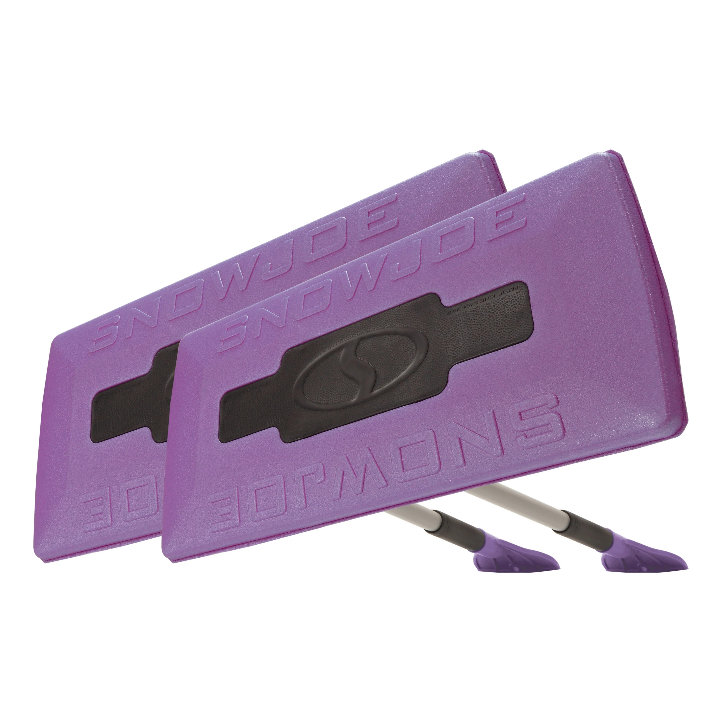 Snow Joe SJBLZD-JMB-PRP2 2-Pack Jumbo Telescoping Snow Broom + Ice Scraper (Purple)