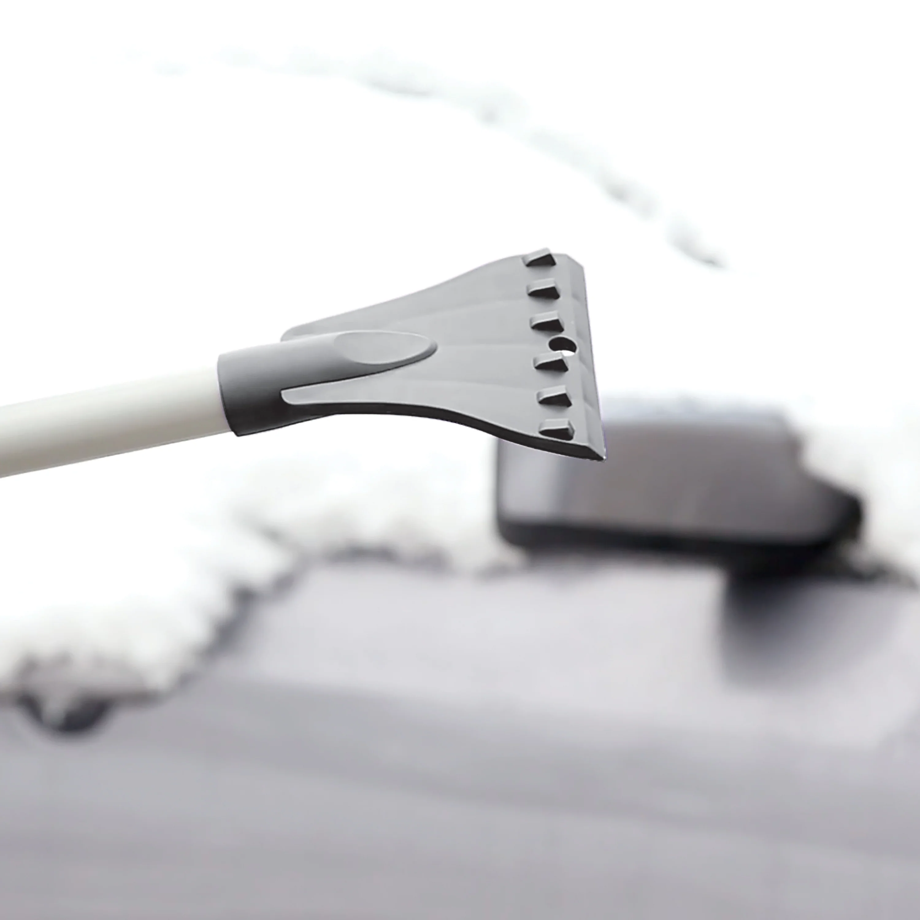Snow Joe SJBLZD-JMB-GRY2 Jumbo Telescoping Snow Broom + Ice Scraper | 2-Pack (Gray) - Image 5