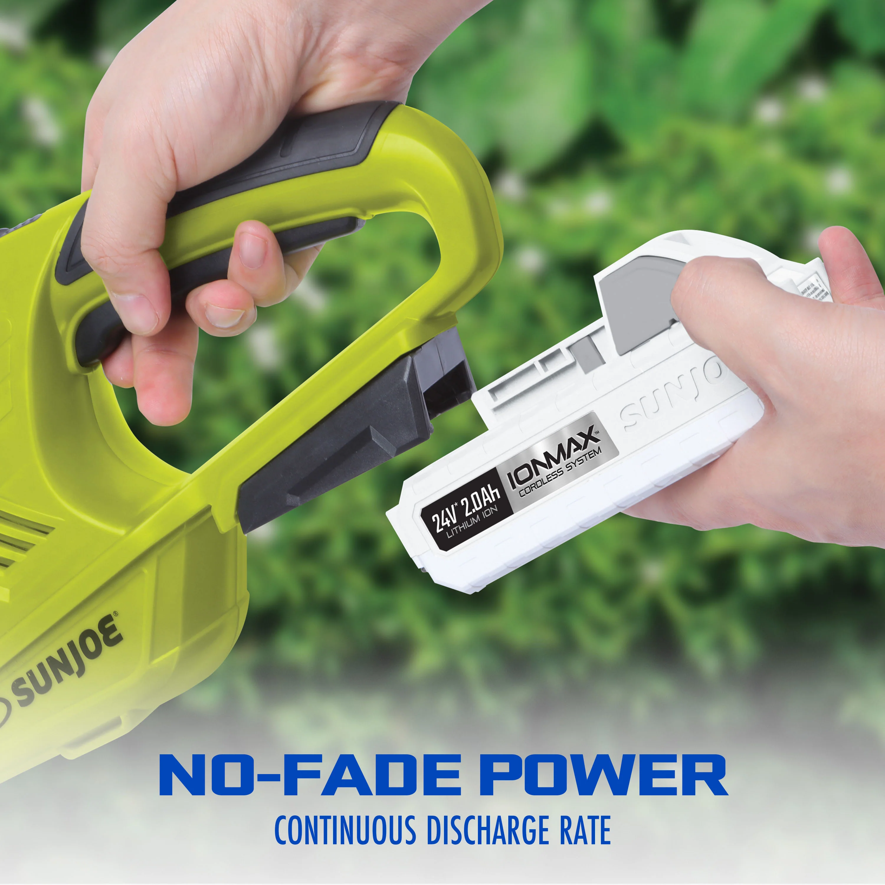 Snow Joe + Sun Joe CERTIFIED AUTHENTIC 24-Volt* IONMAX Battery Bundle | 3 x 2.0-Ah Lithium-ion Batteries - Image 5