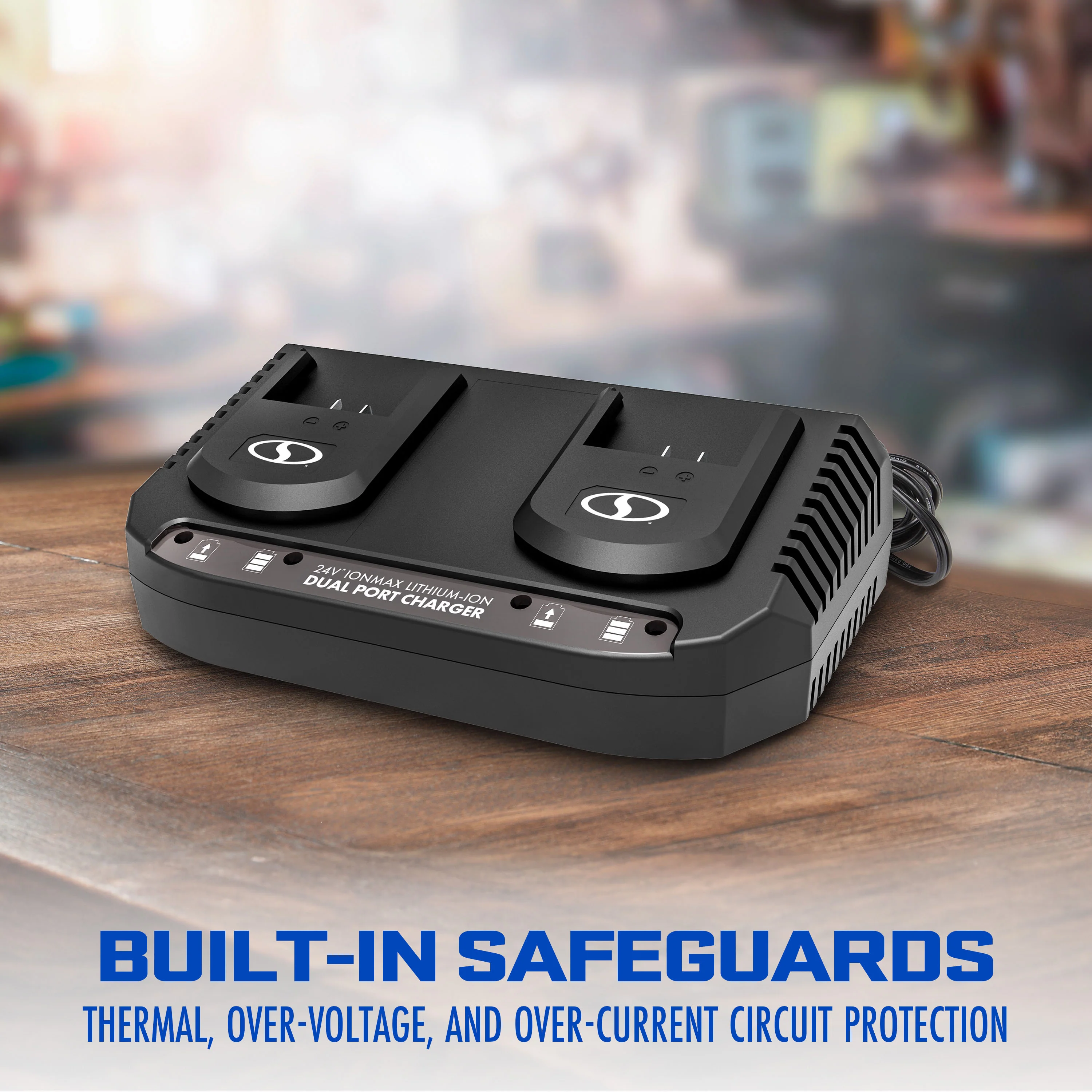 Snow Joe + Sun Joe CERTIFIED AUTHENTIC 24-Volt* Starter Kit | W/ 2 x 4.0-Ah Batteries + Dual Port Charger - Image 11