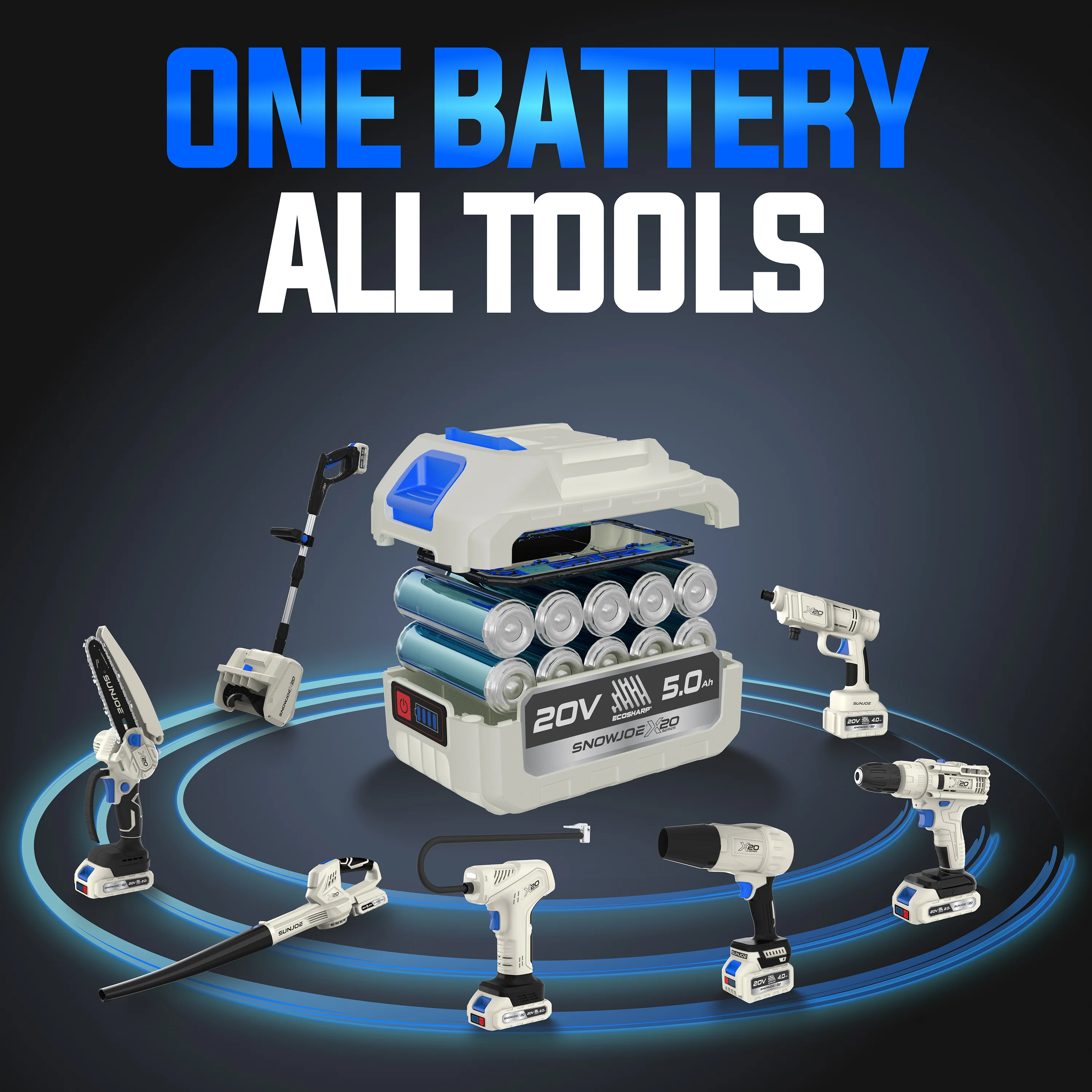 Snow Joe 20-Volt Cordless Snow Shovel Kit | Directional Chute | Brushless Motor | W/ 5.0-Ah Battery + Charger - Image 11