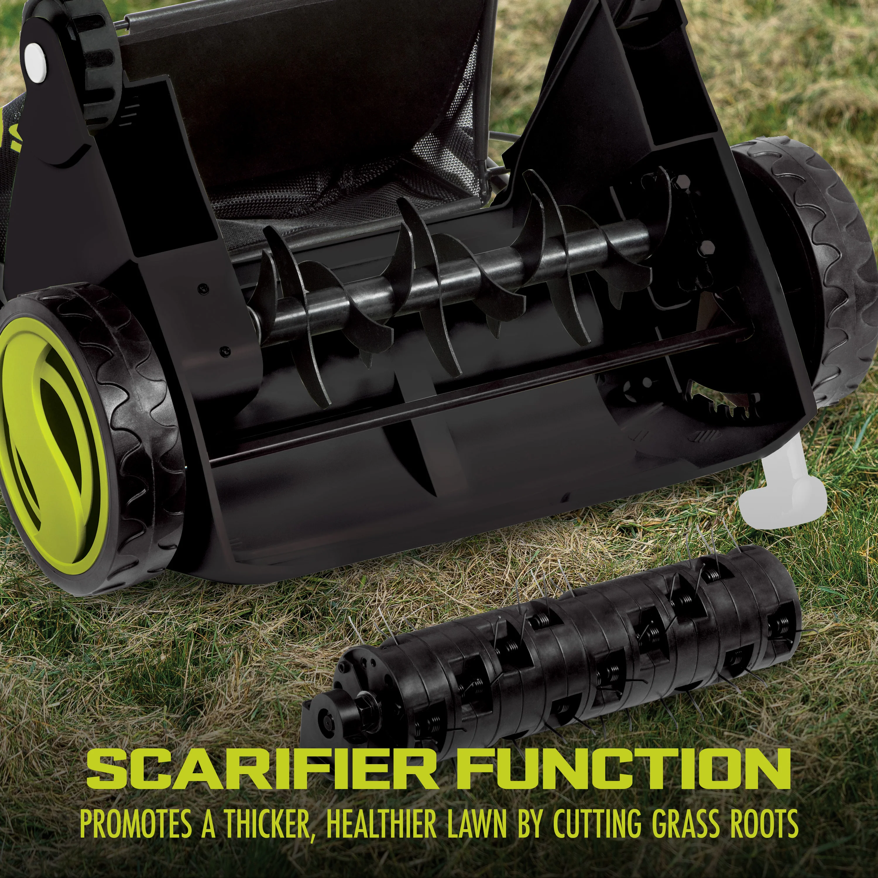 Sun Joe Electric Lawn Dethatcher + Scarifier W/ Collection Bag | 12.6-inch | 12-Amp - Image 5