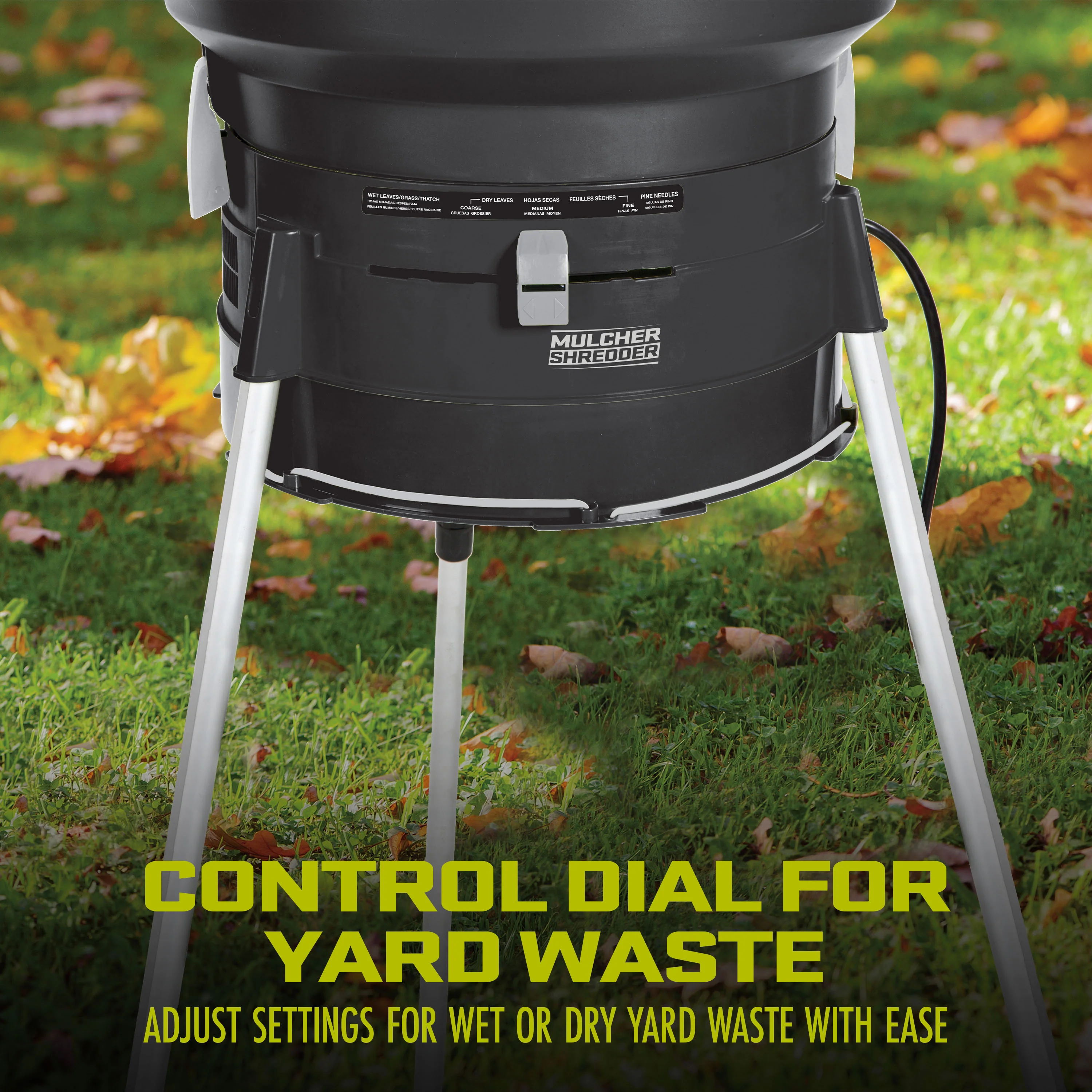 Sun Joe Electric Leaf Mulcher + Shredder | 16:1 Reduction | 13 Amp | 8,000 RPM | Mulches Up To 55 Gallons of Leaves Per Minute - Image 7