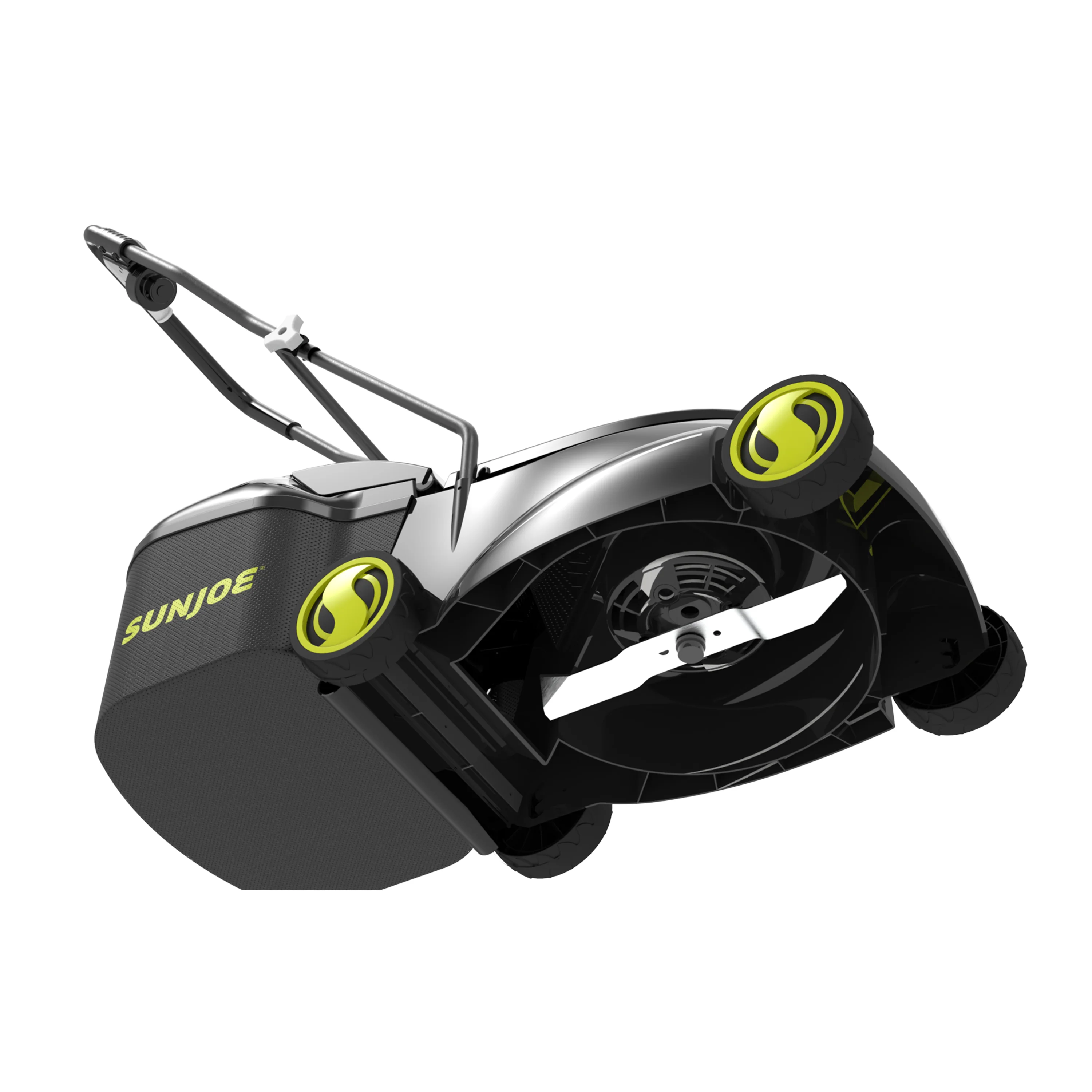 Sun Joe 28-Volt Cordless Walk-Behind Push Lawn Mower | 14-inch | 4.0-Ah Battery | 3-Position Height Adjustment - Image 12