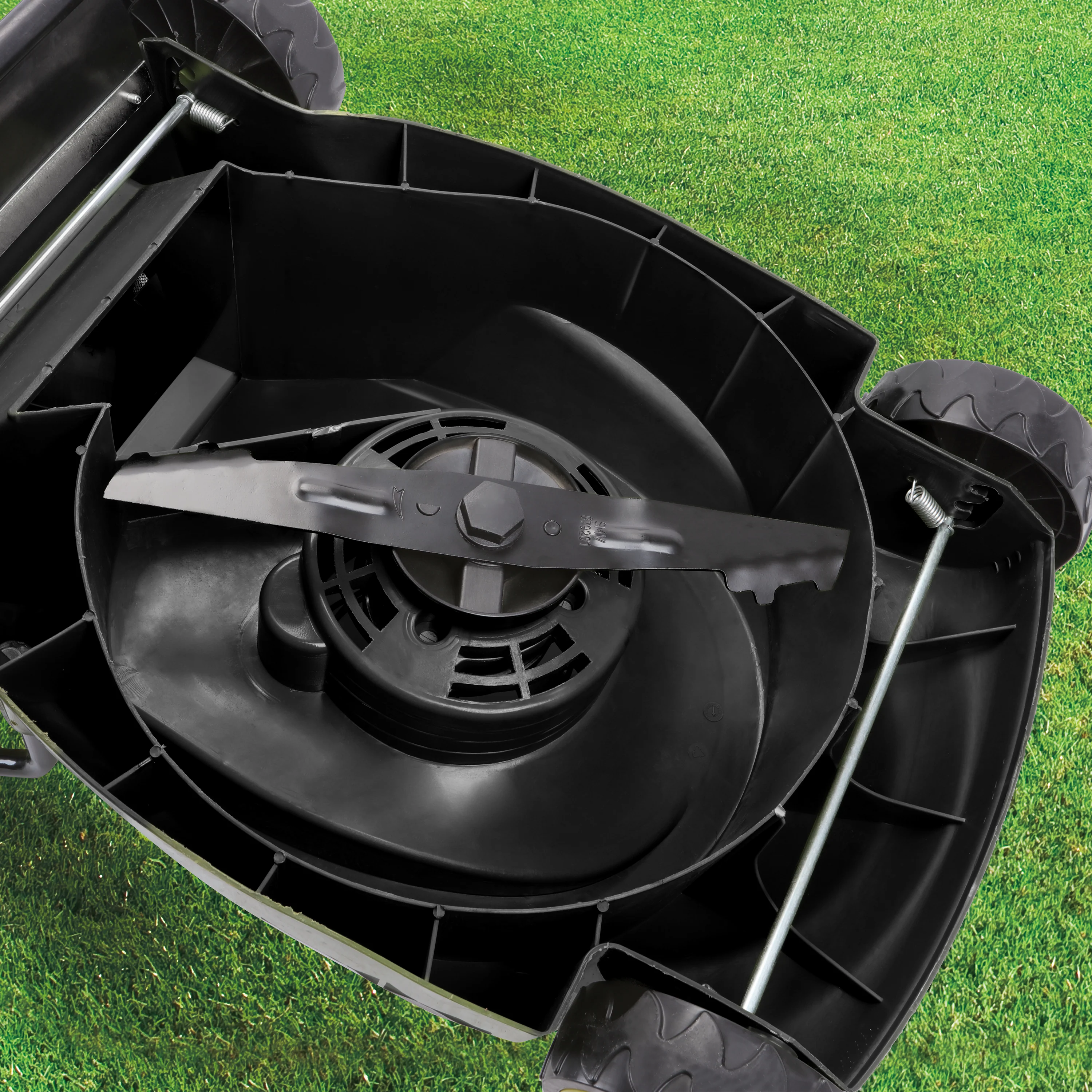 Sun Joe 28-Volt Cordless Walk-Behind Push Lawn Mower | 14-inch | 4.0-Ah Battery | 3-Position Height Adjustment - Image 13
