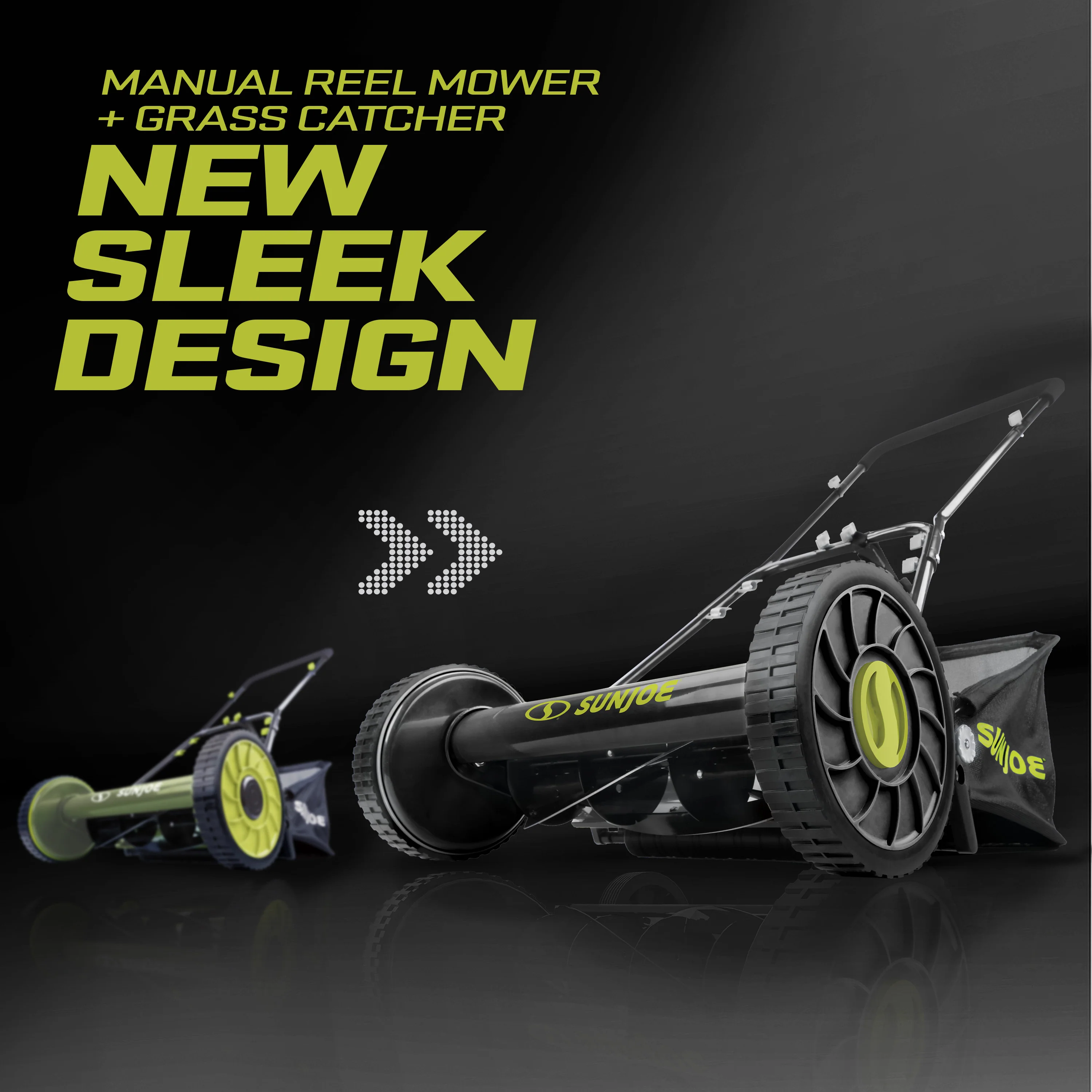 Sun Joe Manual Reel Mower W/ Grass Catcher | 16-inch | 4-Position - Image 3