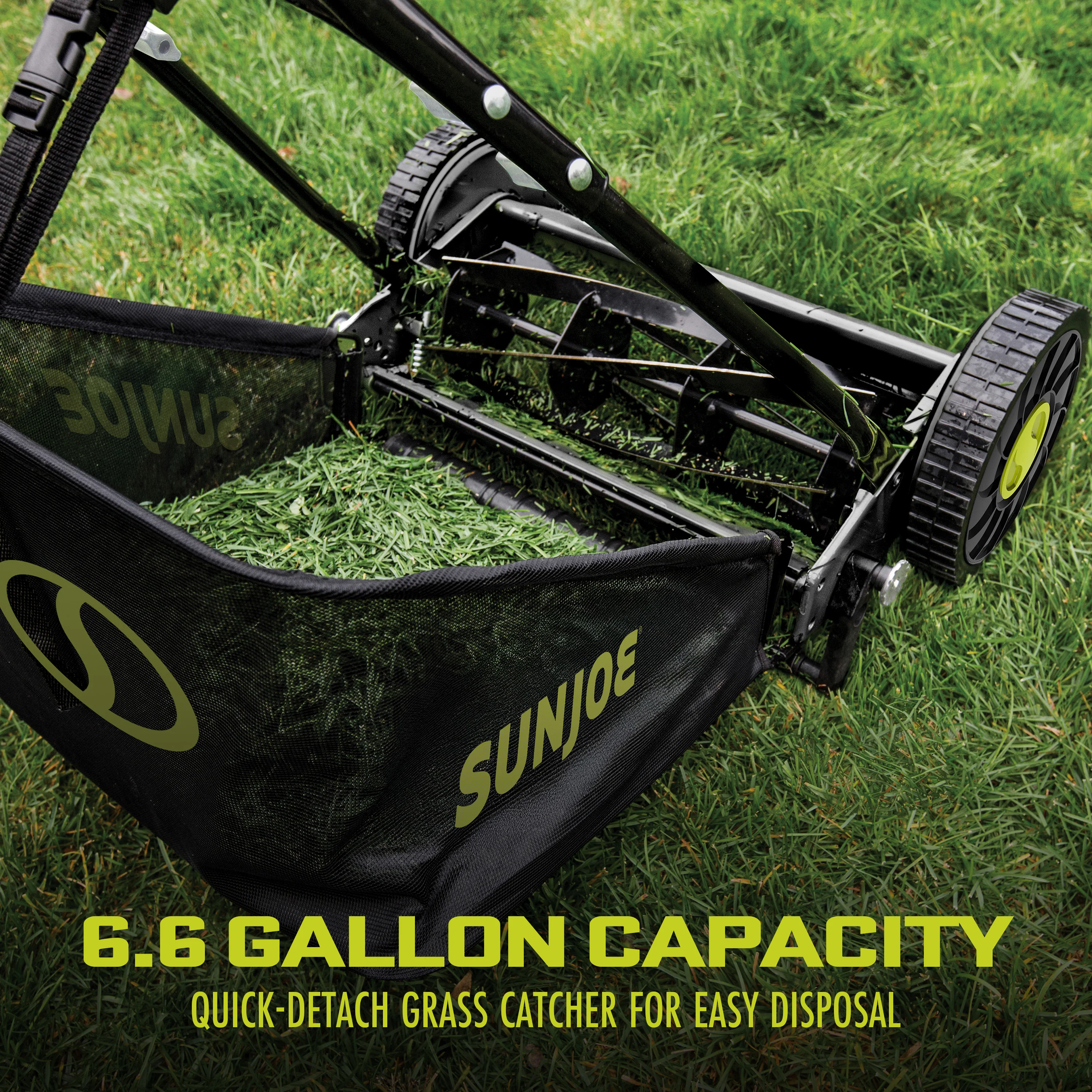 Sun Joe Manual Reel Mower W/ Grass Catcher | 16-inch | 4-Position - Image 5