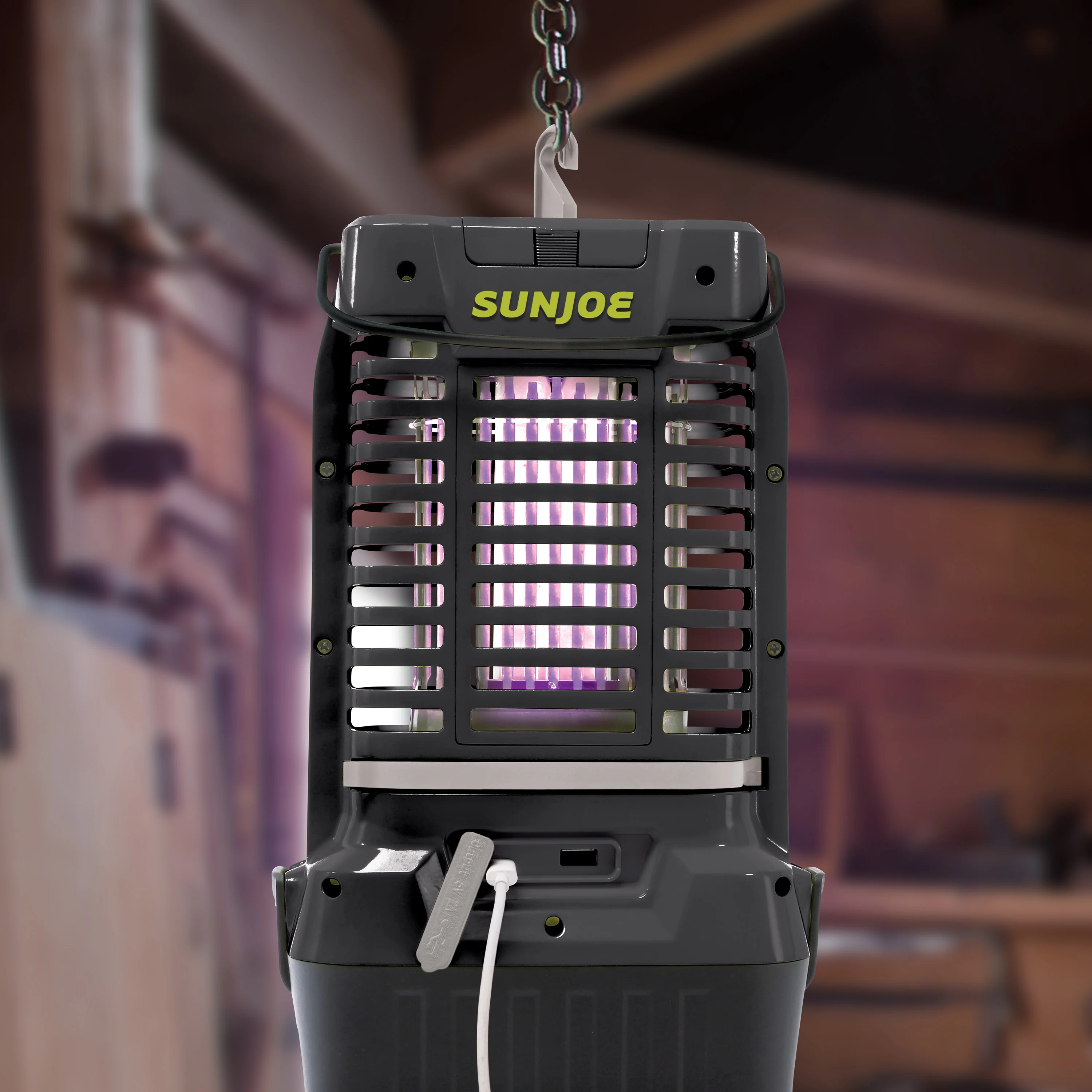 Sun Joe 24-Volt* IONMAX Cordless Indoor/Outdoor Bug Zapper Kit | 1-Acre Coverage | W/ 2.0-Ah Battery + Charger - Image 8