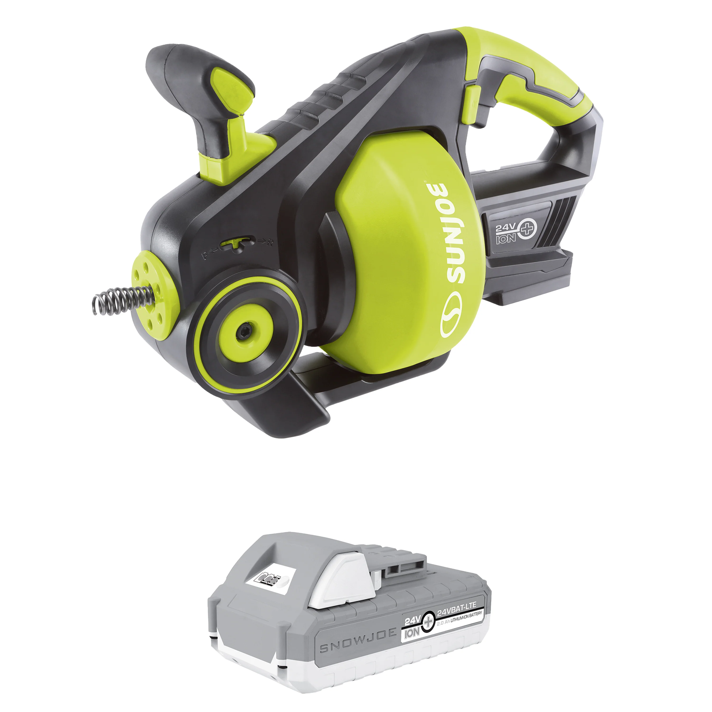 Sun Joe 24V-DRNCLN-SK1 24-Volt IONMAX Cordless Automatic Drain Auger | W/ 2.0-Ah Battery + Charger - Image 2