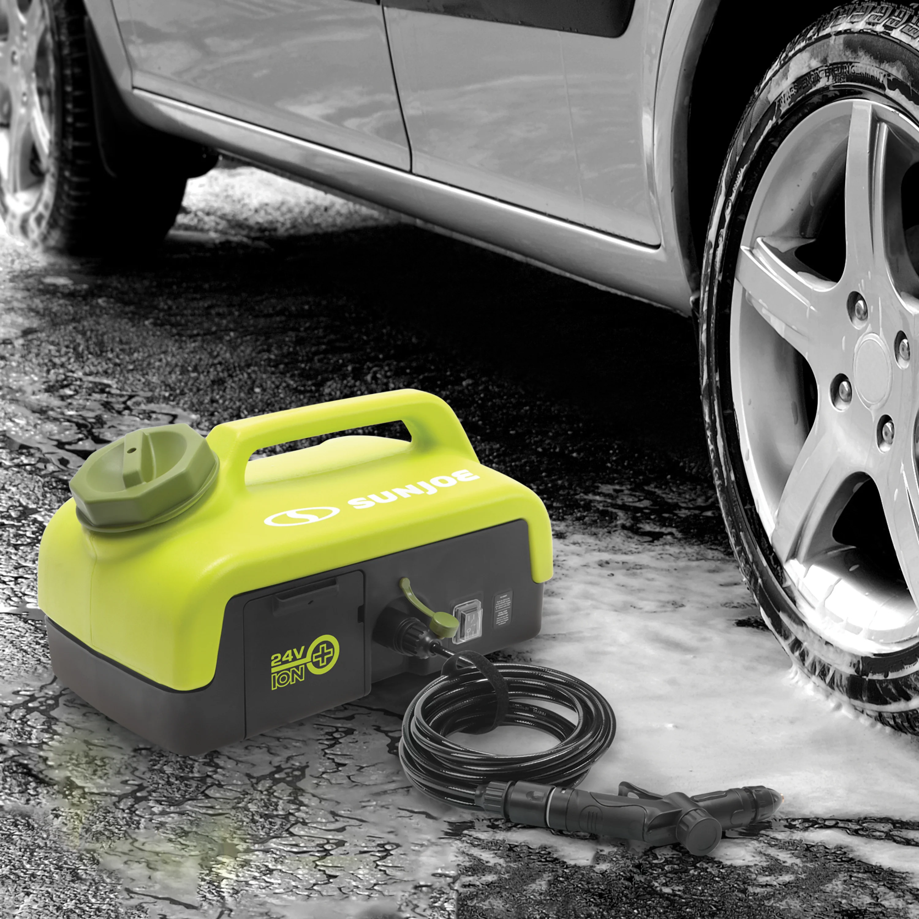 Sun Joe 24V-PSW25-CT 24V IONMAX Cordless Go-Anywhere Portable Sink/Shower Spray Washer | 2.5 Gal | Tool Only | 116 PSI Max* | 1.5 GPM Max* - Image 12