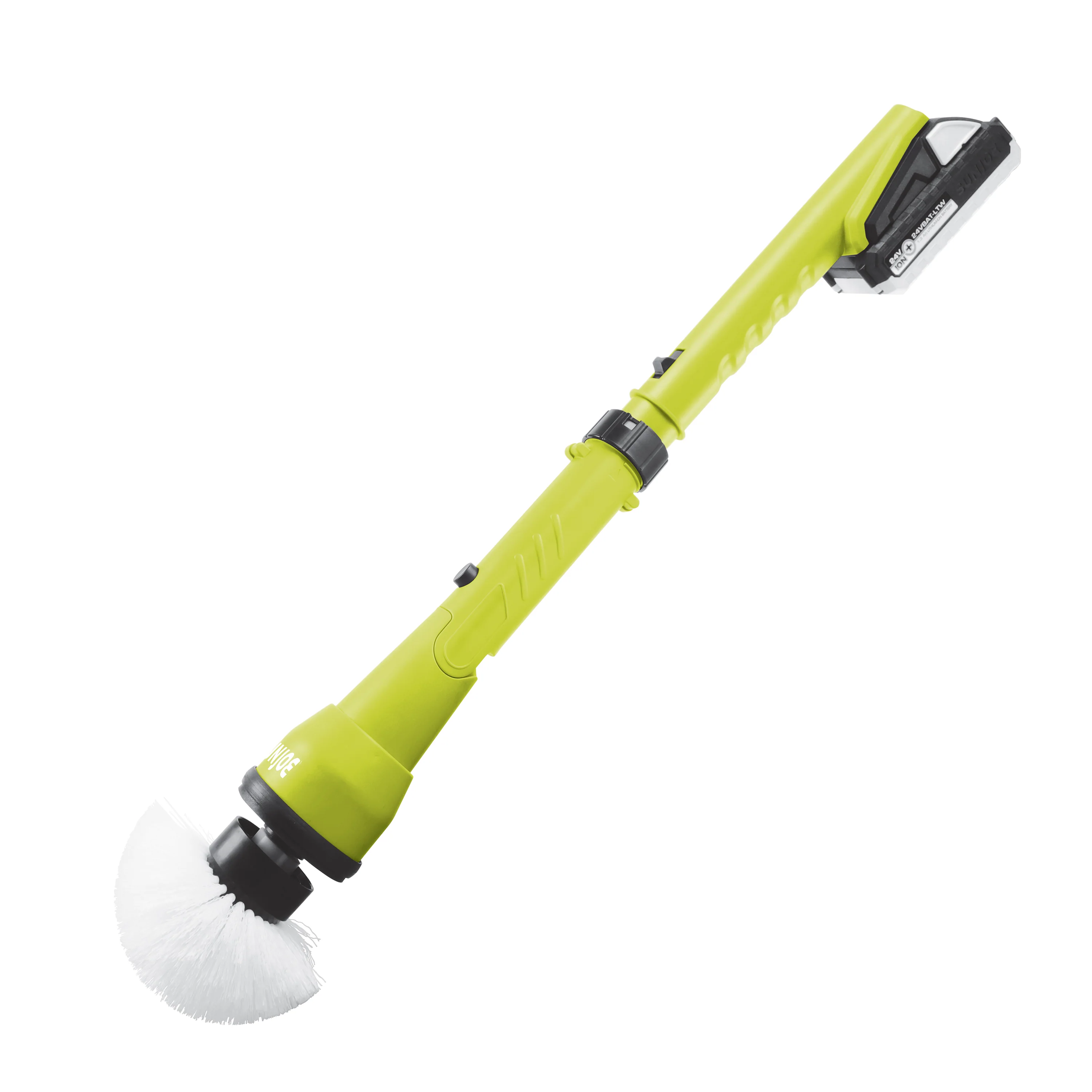 Sun Joe 24V-PWSCRB-LTW 24-Volt* IONMAX Cordless Heavy-Duty Indoor/Outdoor Power Scrubber | 4 Cleaning Attachments | Multi-Purpose 1000-OPM Oscillating Scrubber Head | For Grout, Tile, Bathtubs, Tire Rims & More | W/ 1.3-Ah Battery + Charger - Image 10