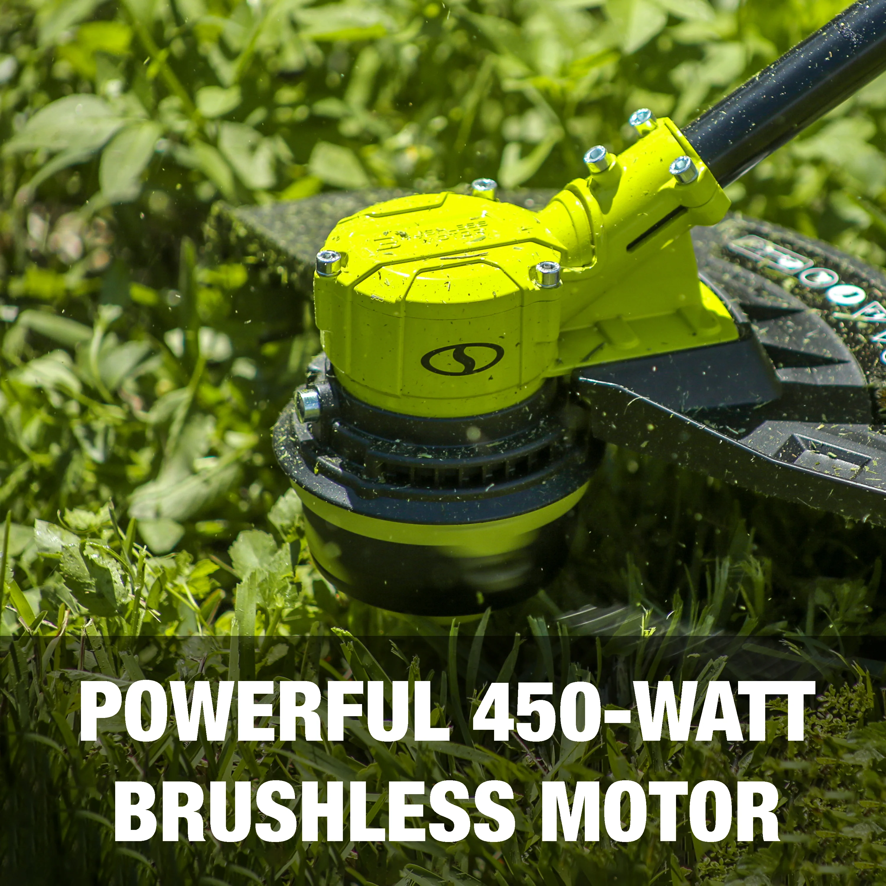Sun Joe 24V-ST14B 24-Volt* IONMAX Cordless Dual-Line String Trimmer | 14-inch | 2-Speed | Brushless Motor | W/ 4.0-Ah Battery + Charger - Image 6