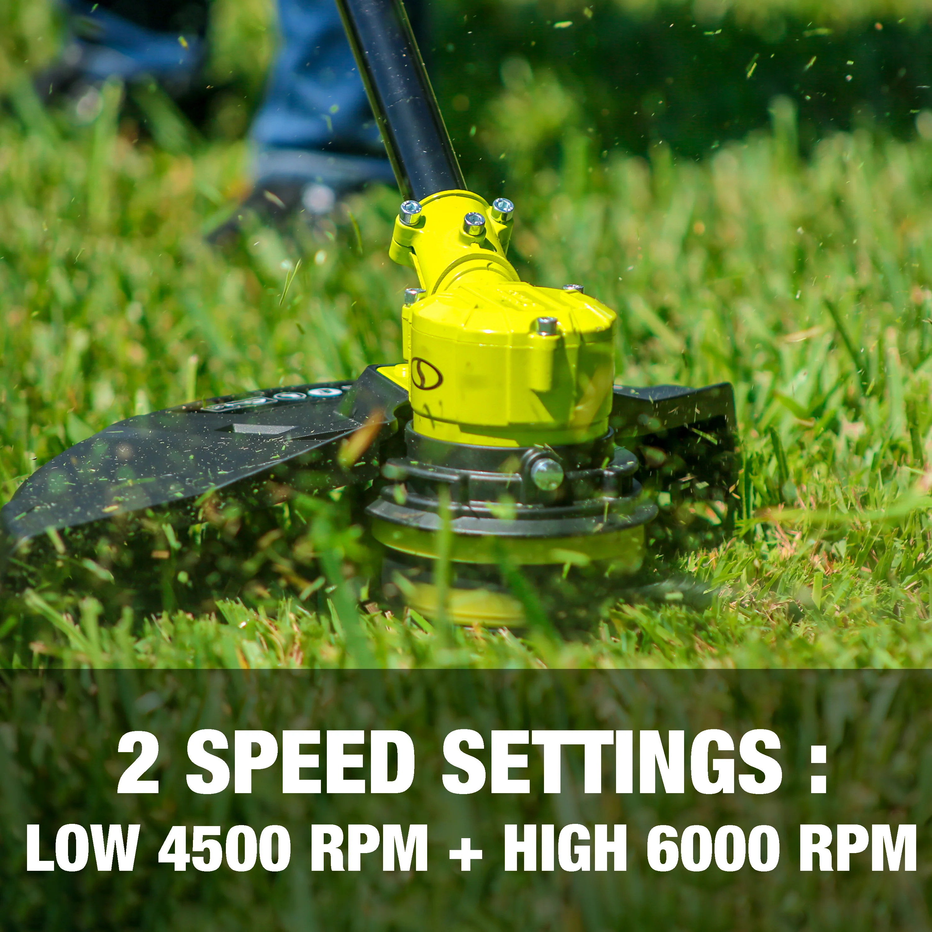 Sun Joe 24V-ST14B 24-Volt* IONMAX Cordless Dual-Line String Trimmer | 14-inch | 2-Speed | Brushless Motor | W/ 4.0-Ah Battery + Charger - Image 7