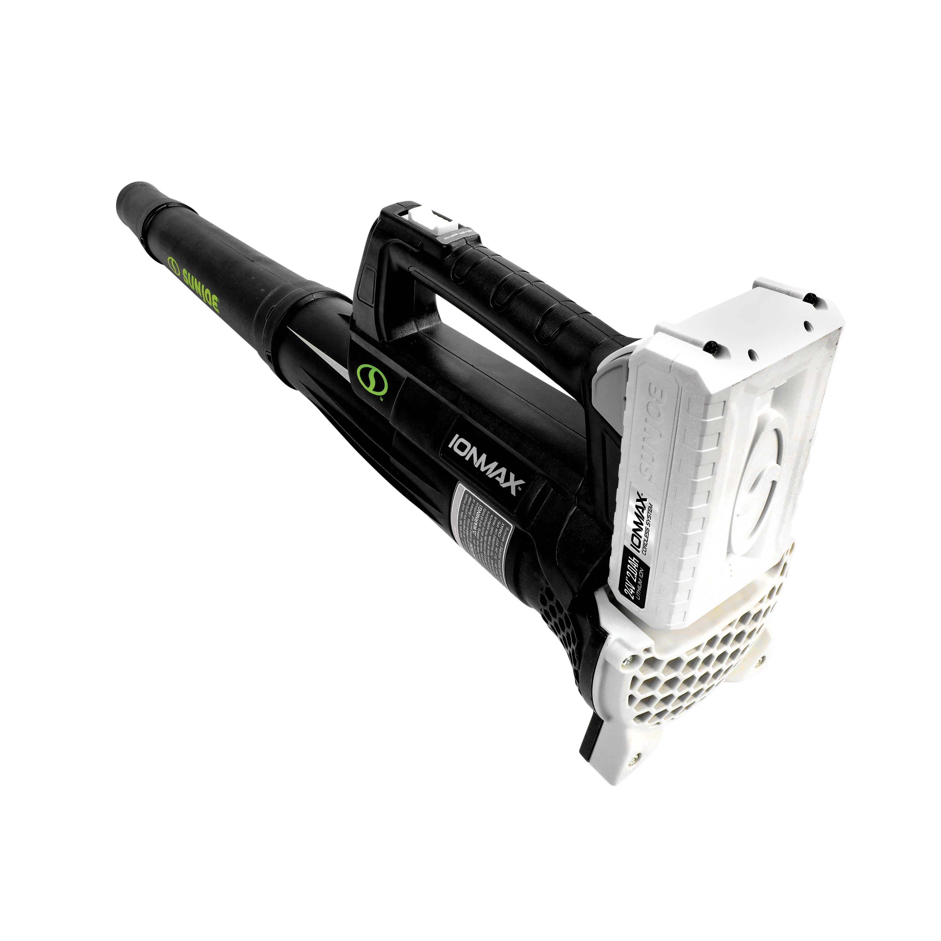 Sun Joe 24-Volt* IONMAX Cordless Compact Turbine Jet Blower | 100-MPH | 280-CFM | W/ 2 x 2.0-Ah Batteries + Dual-Port Charger - Image 14