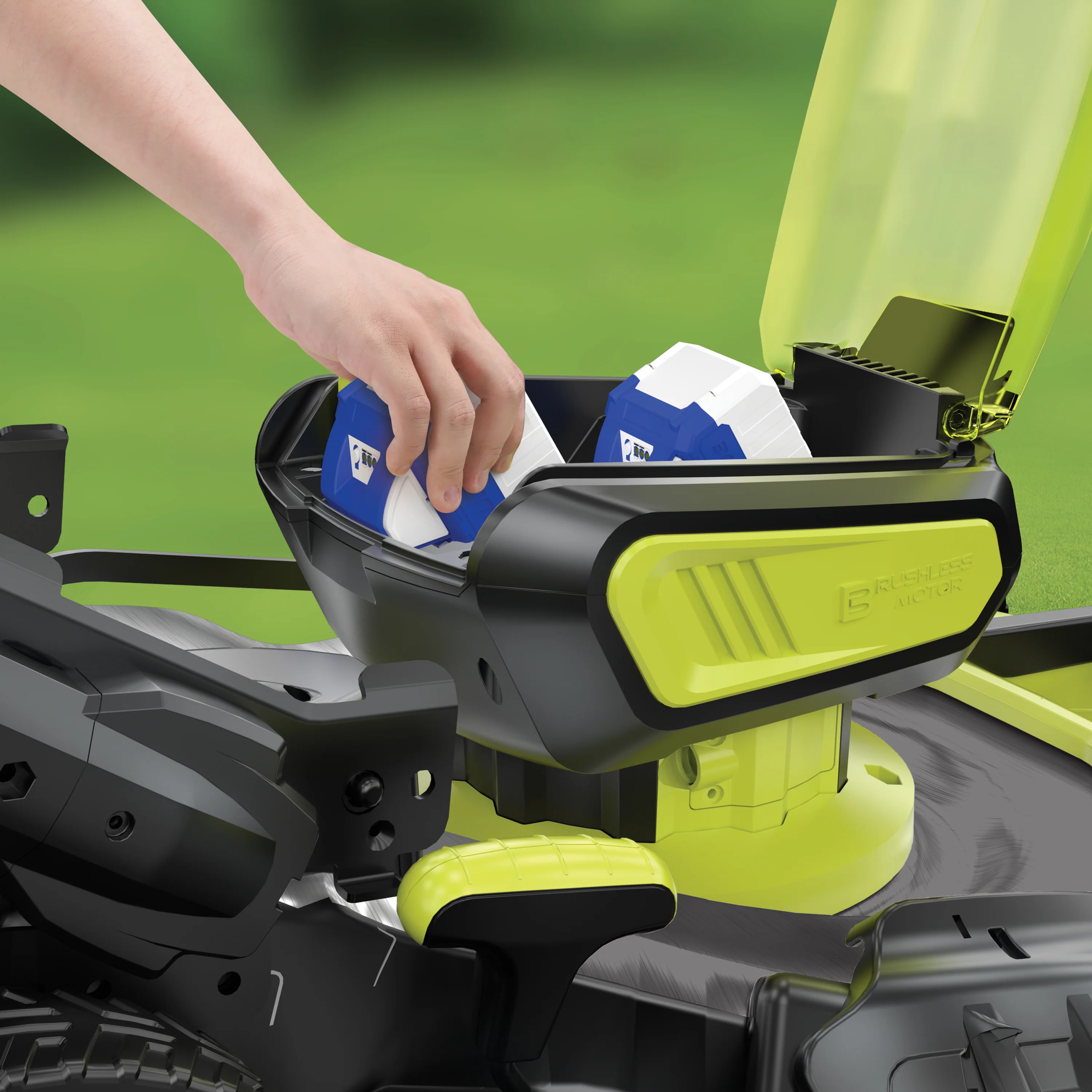 Sun Joe 24V-X2-21LMSP 48-Volt* IONMAX Cordless Self-Propelled Lawn Mower | 20-inch | 7-Position | Collection Bag | Mulching Plug | W/ 2 x 4.0-Ah Batteries + Charger - Image 11