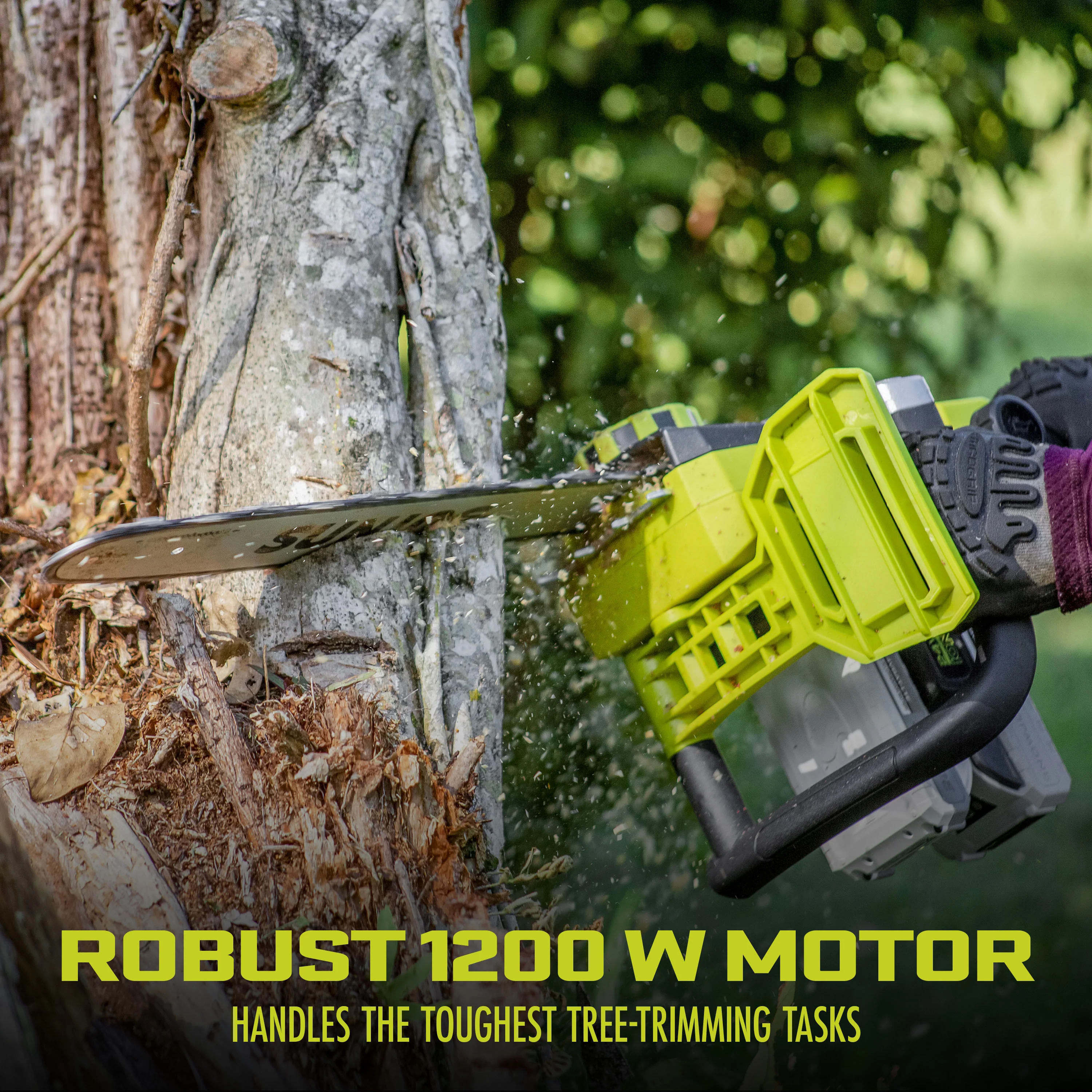 Sun Joe 24V-X2-CS16-MAX 48-Volt* IONMAX Cordless Chain Saw Kit | 16-Inch | Replacement Chain Included | W/ 2 x 2.0-Ah Batteries and Charger - Image 3