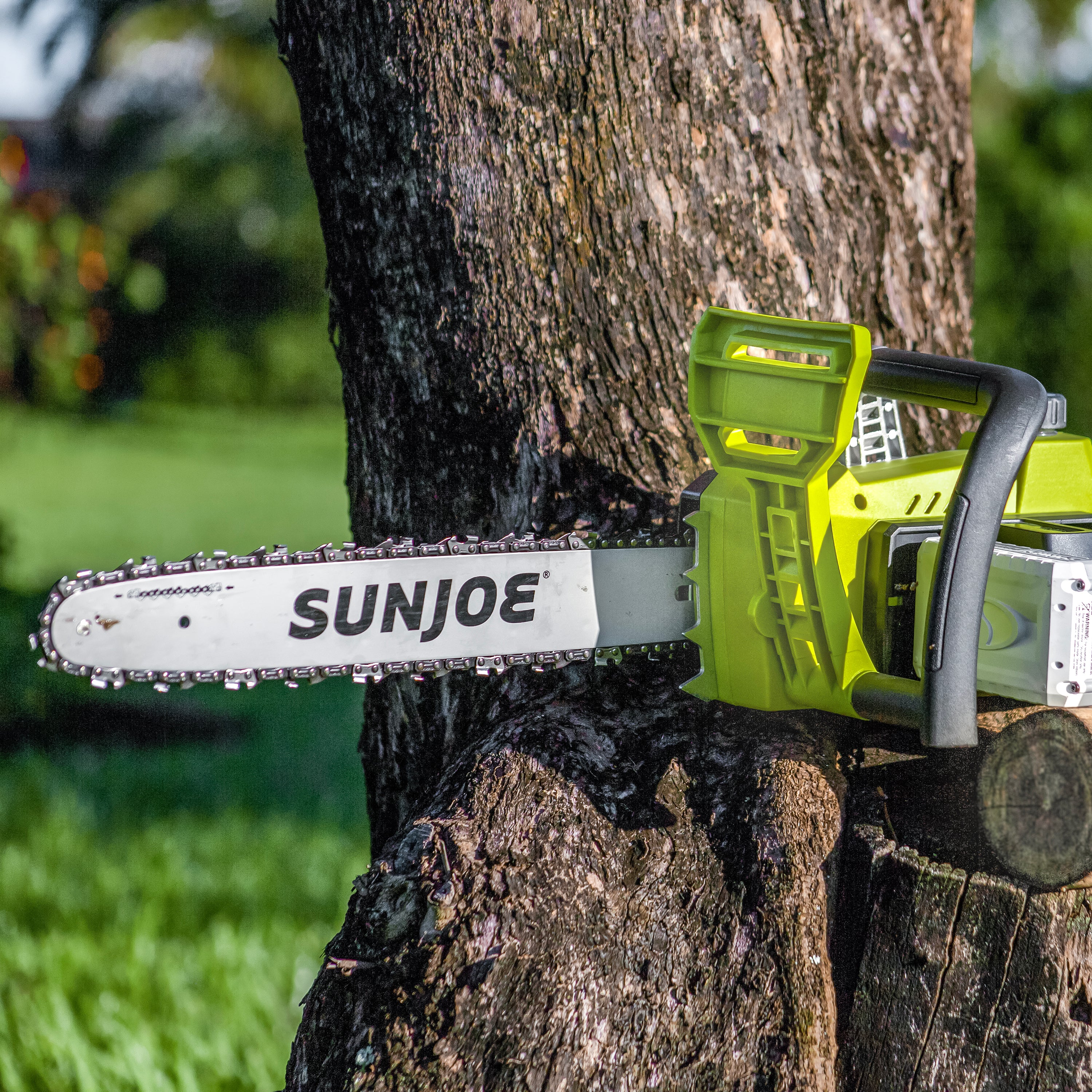 Sun Joe 24V-X2-CS16-MAX 48-Volt* IONMAX Cordless Chain Saw Kit | 16-Inch | Replacement Chain Included | W/ 2 x 2.0-Ah Batteries and Charger - Image 8