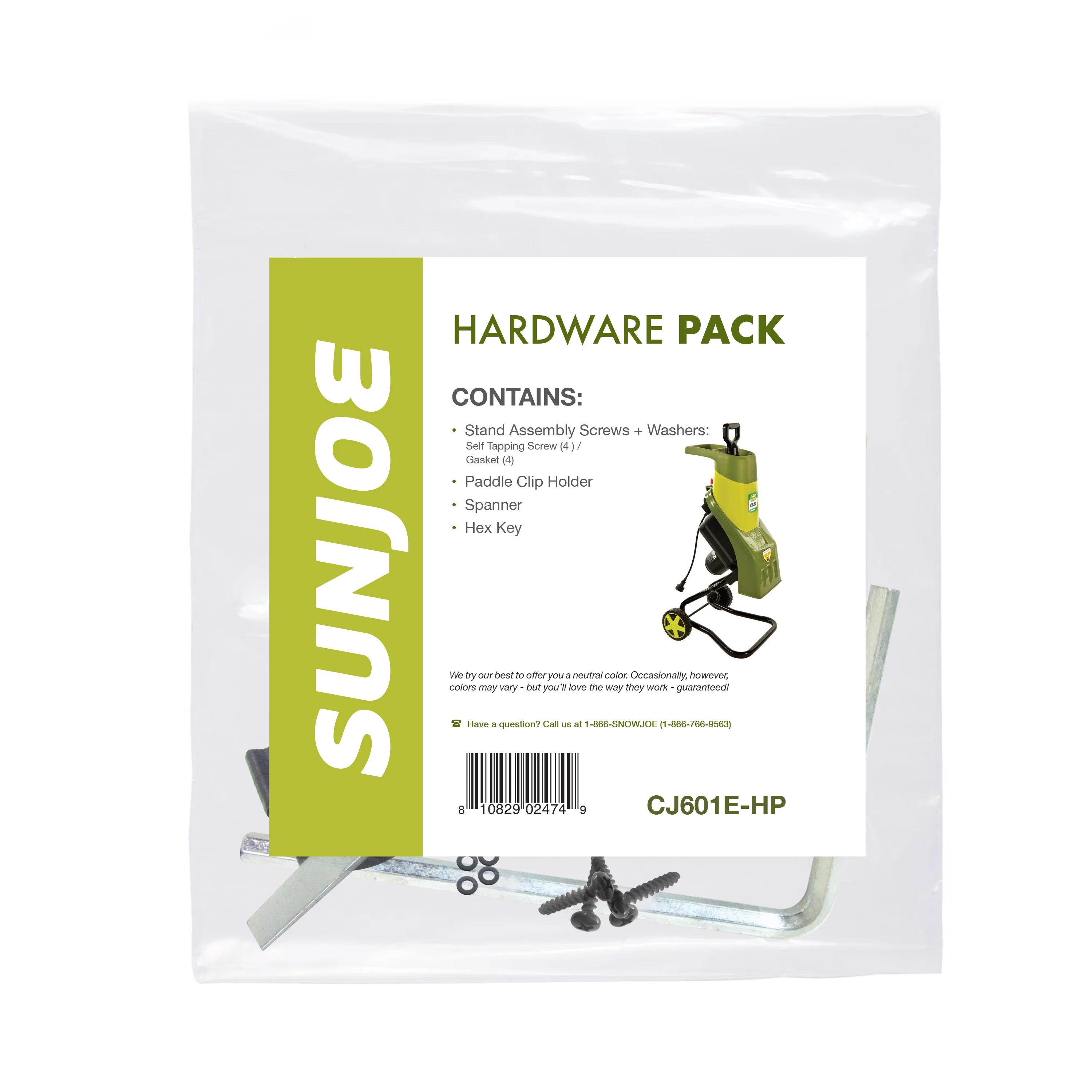 Sun Joe CJ601E-HP Electric Chipper + Shredder Hardware Pack for CJ601E/602E - Image 2