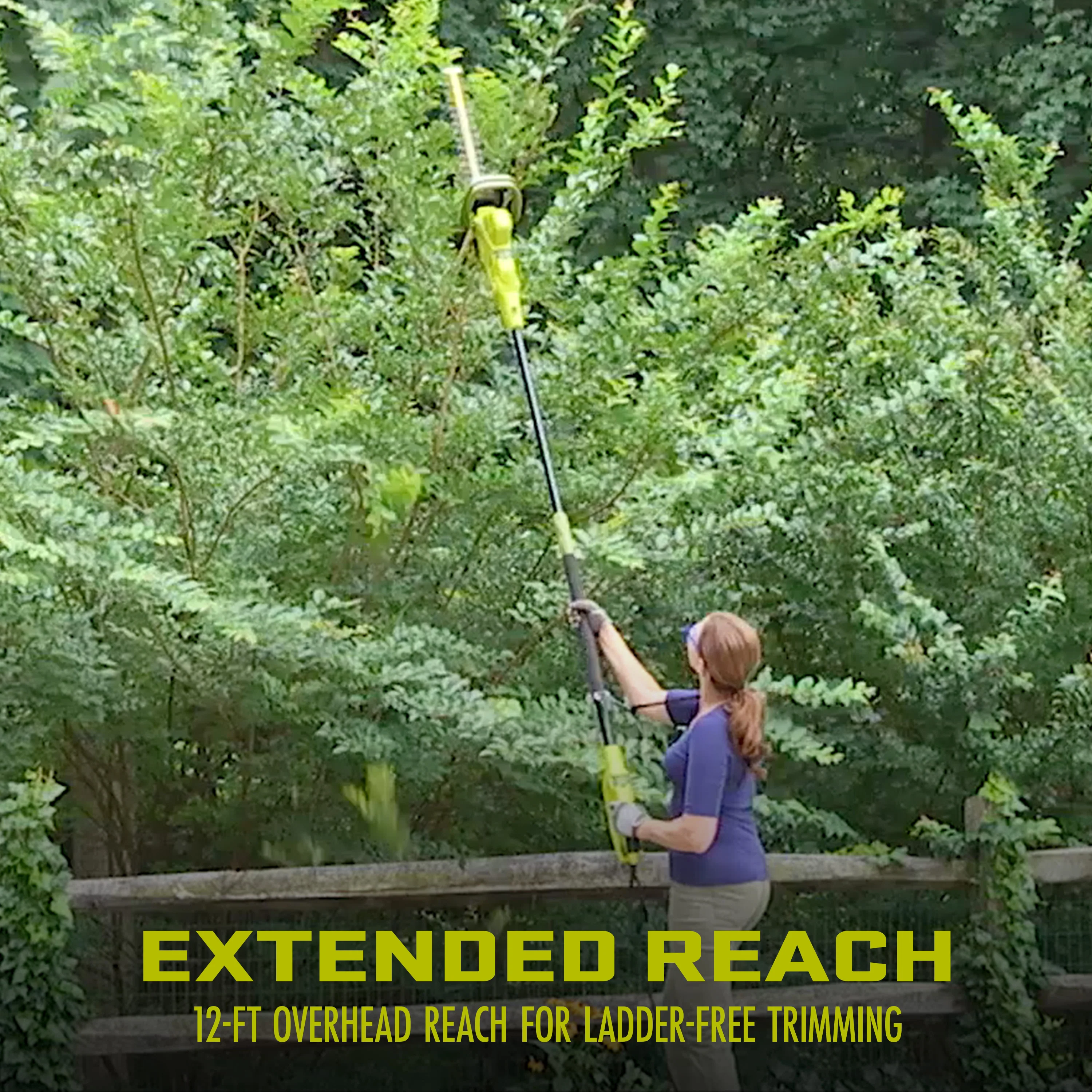 Sun Joe SJH904E Multi-Angle Telescoping Convertible Electric Pole Hedge Trimmer | 19-inch | 4.5-Amp - Image 4