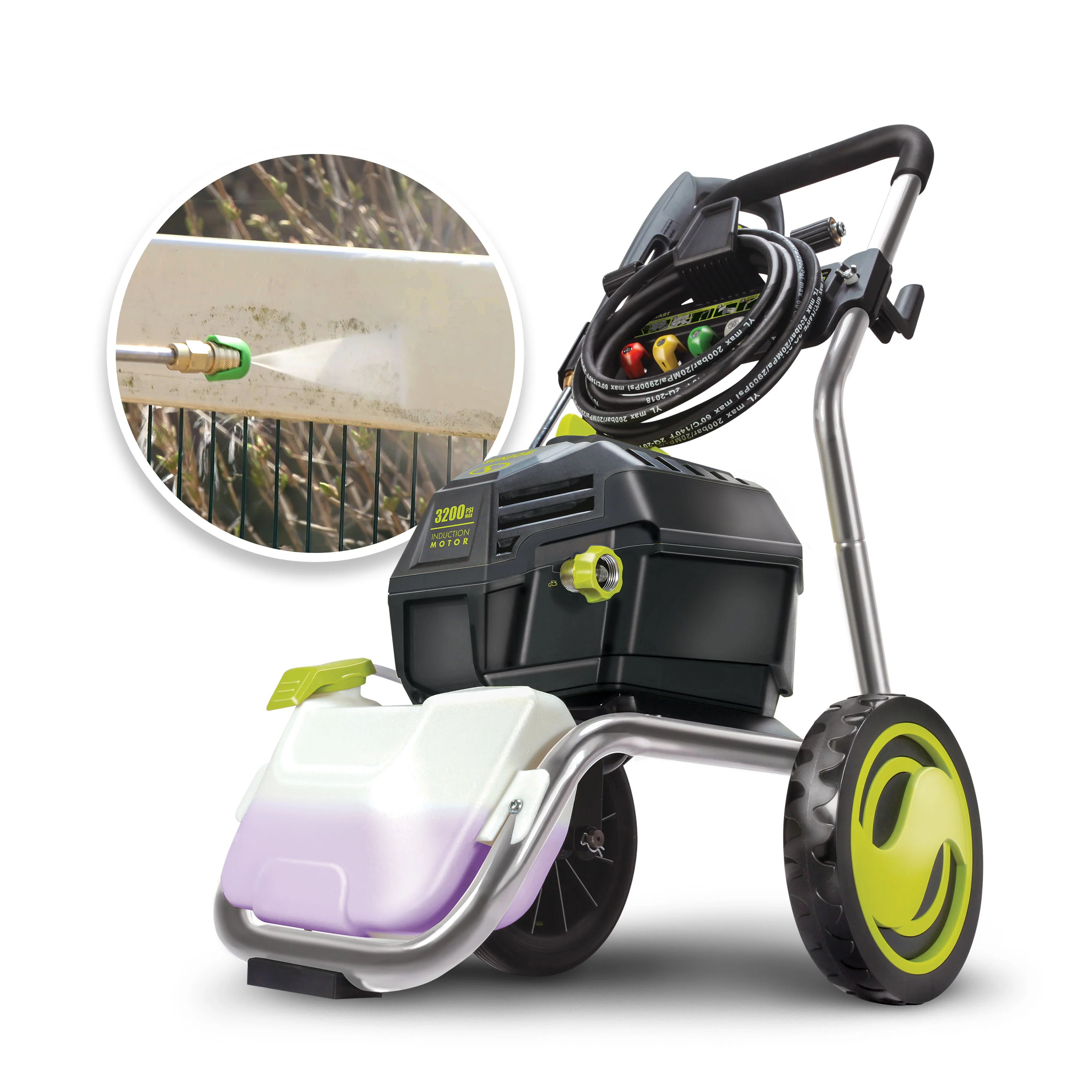 Sun Joe Electric Pressure Washer W/ Quick-Connect Tips + Onboard Detergent Tank | 14.9-Amp