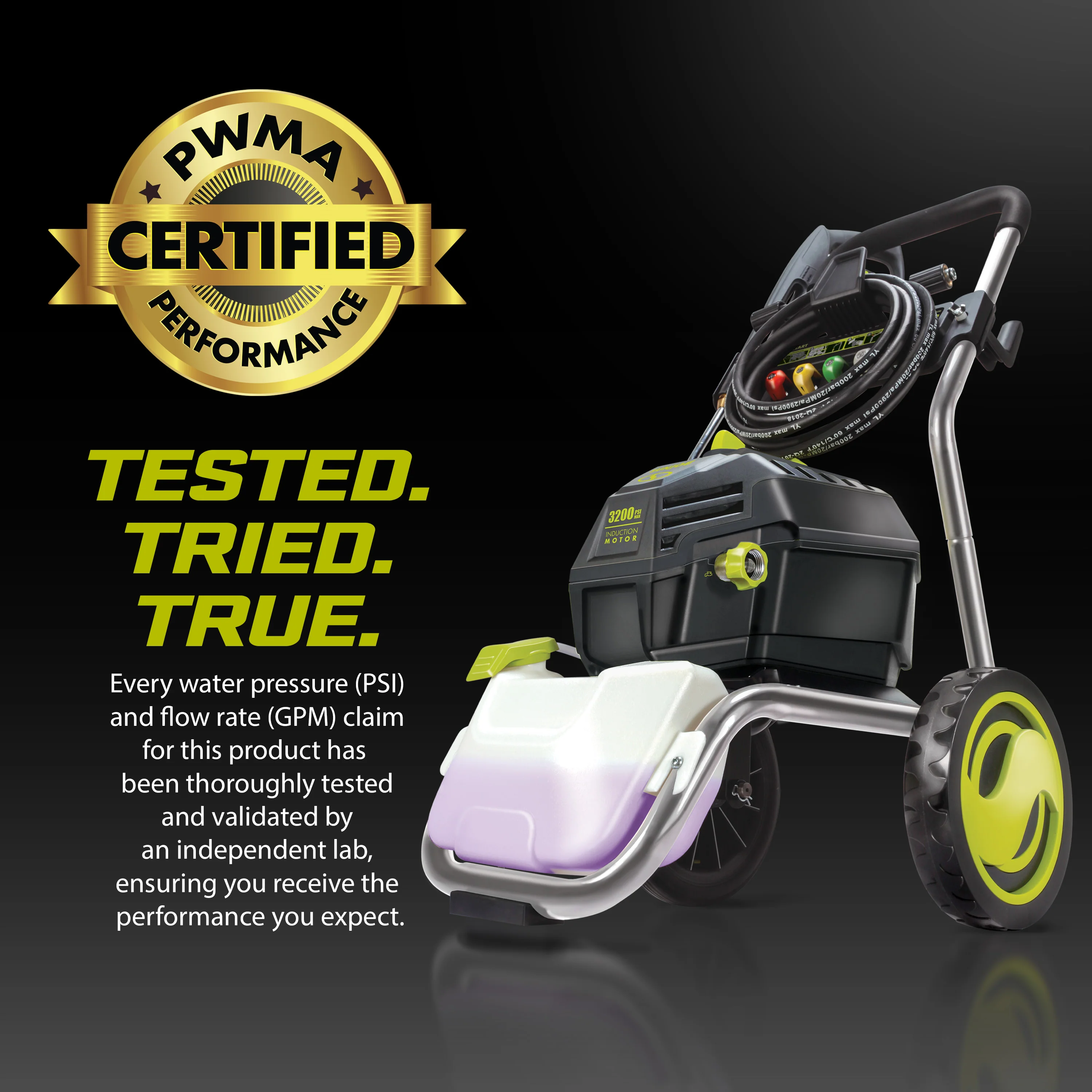 Sun Joe Electric Pressure Washer W/ Quick-Connect Tips + Onboard Detergent Tank | 14.9-Amp - Image 3