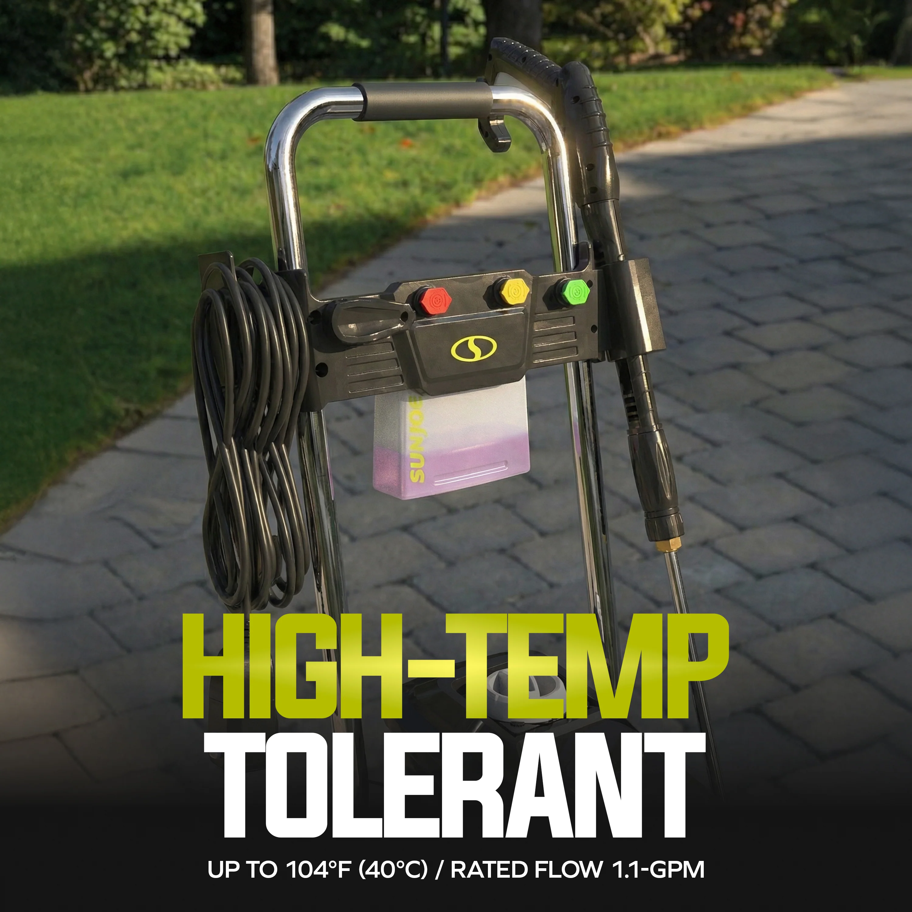 Sun Joe Certified Rated 2200 PSI Electric Pressure Washer | Foam Cannon + Turbo Nozzle | 1.1 Rated GPM | 13-Amp - Image 5