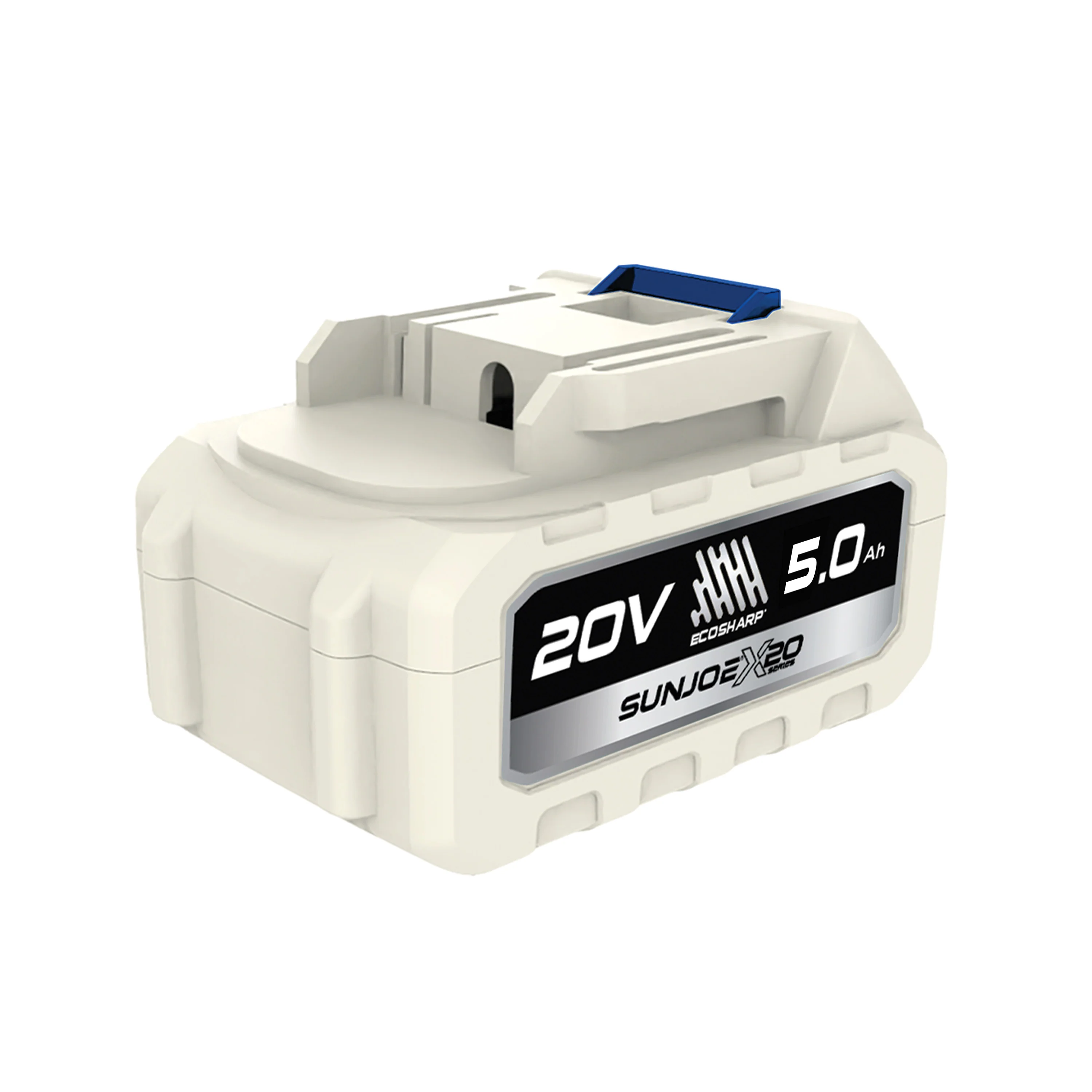 Sun Joe X20-Series 20-Volt* 5000-mAh (5-Amp hour) Lithium-ION Battery | For Use with Universal ECOSHARP® Devices | w/LED Indicator - Image 2