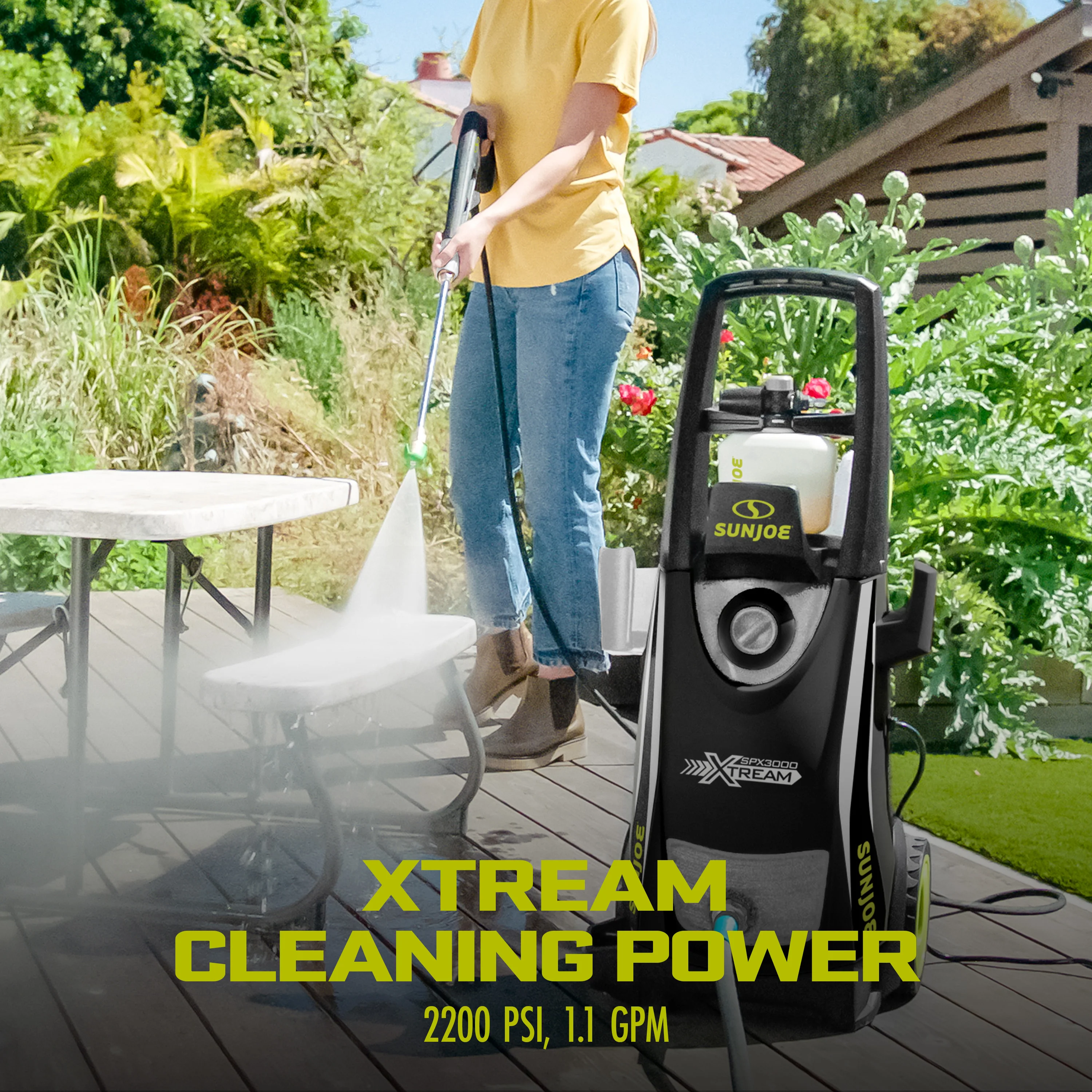 Sun Joe XTREAM Clean Electric Pressure Washer + Patio Cleaner + Sky Lance W/ Accessories| 14.9-Amp - Image 8